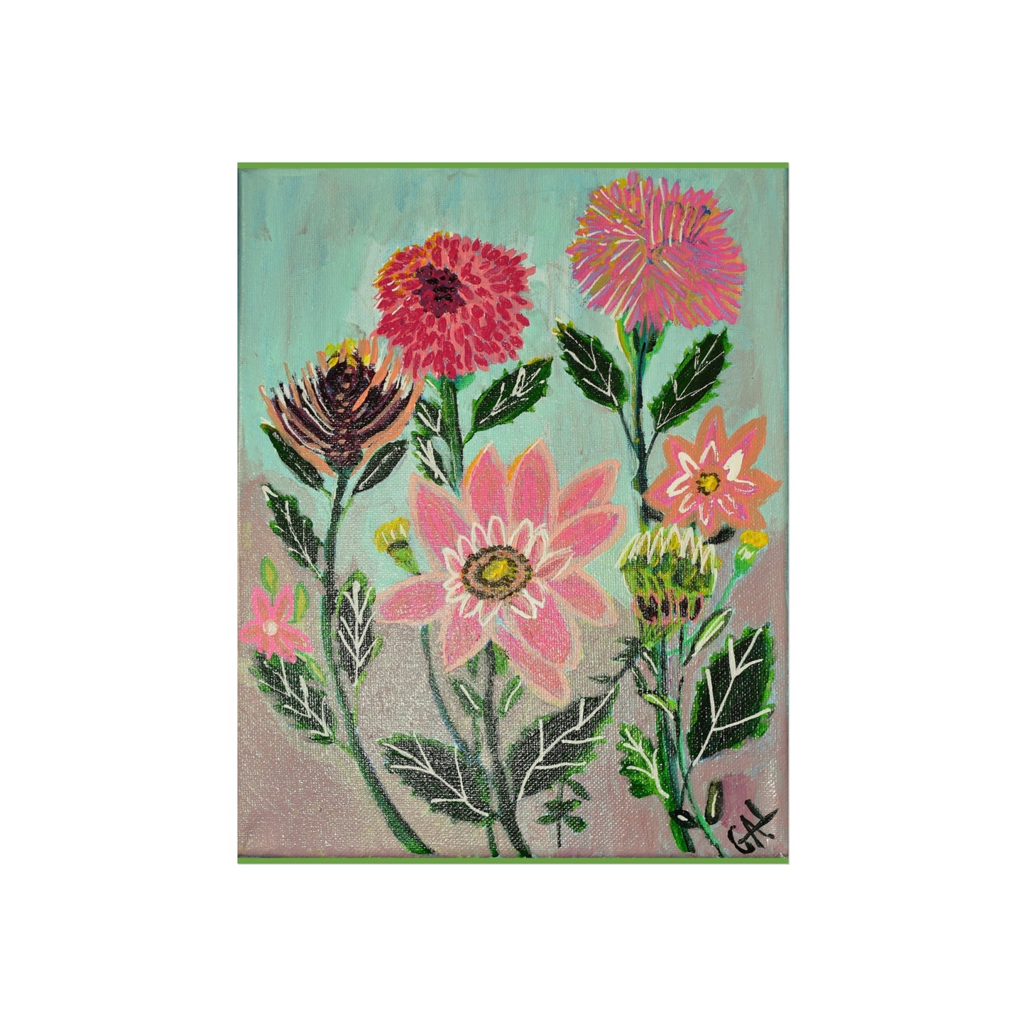 Dahlias Giclée Fine Art Print