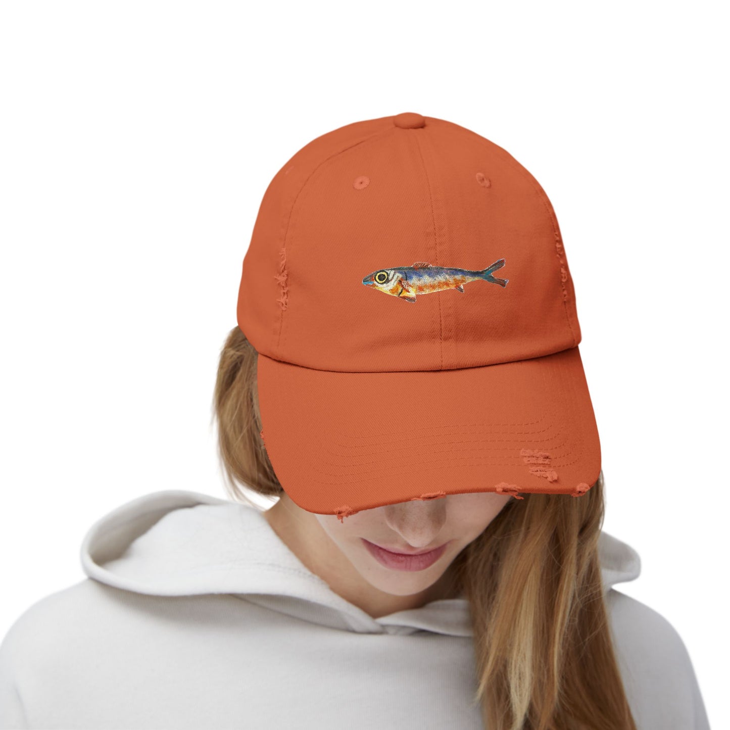 One Fish Unisex Distressed Cap