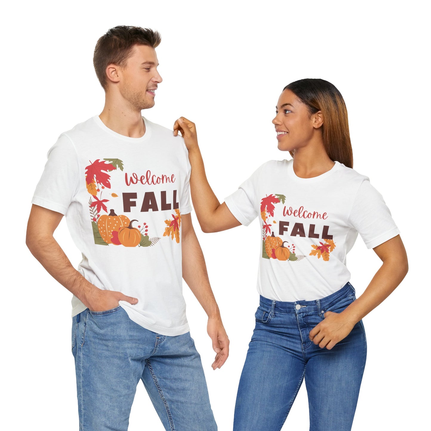 Unisex Welcome Fall Jersey Short Sleeve Tee