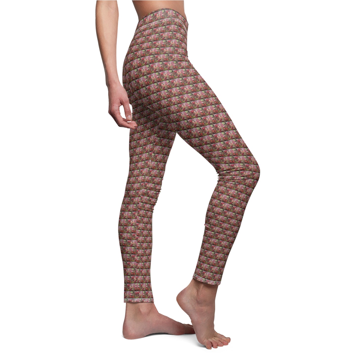 Floral Fireworks Pattern Women's Casual Leggings