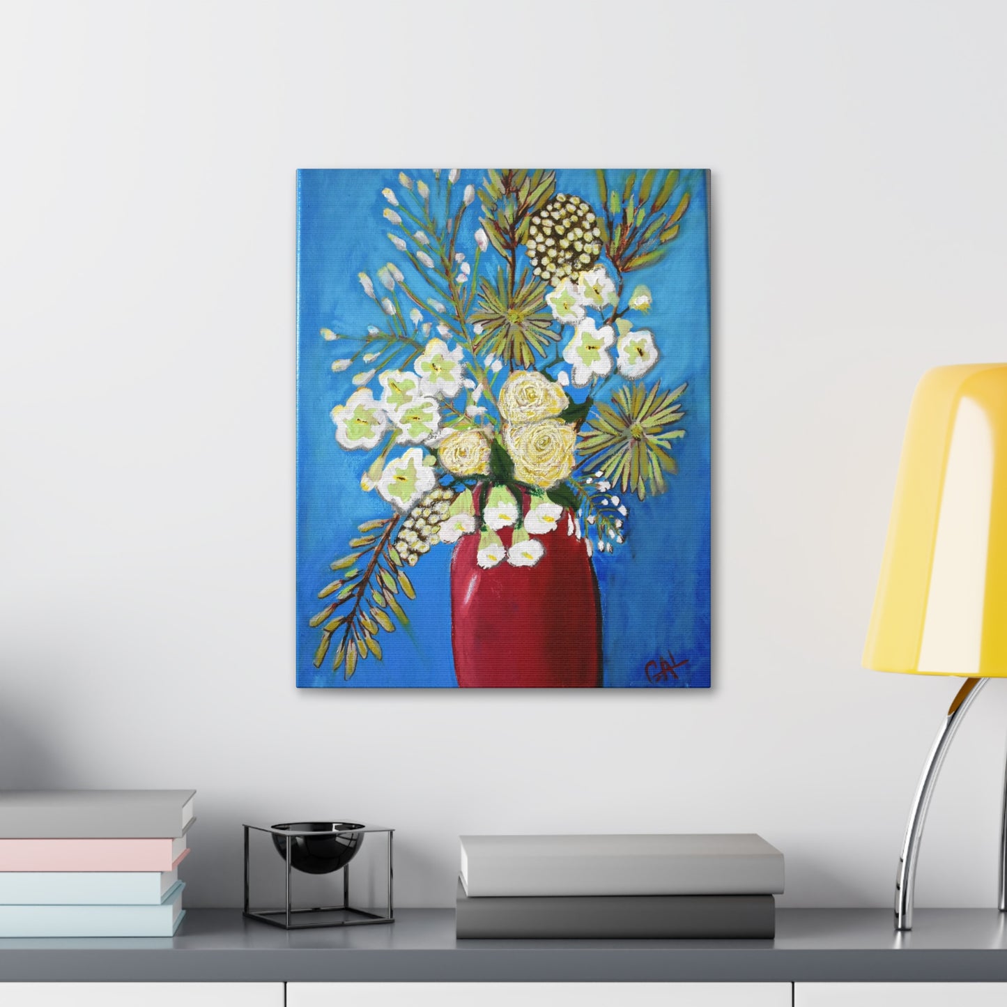 Fireworks Bouquet Print on Canvas by Artist Lisa Godin