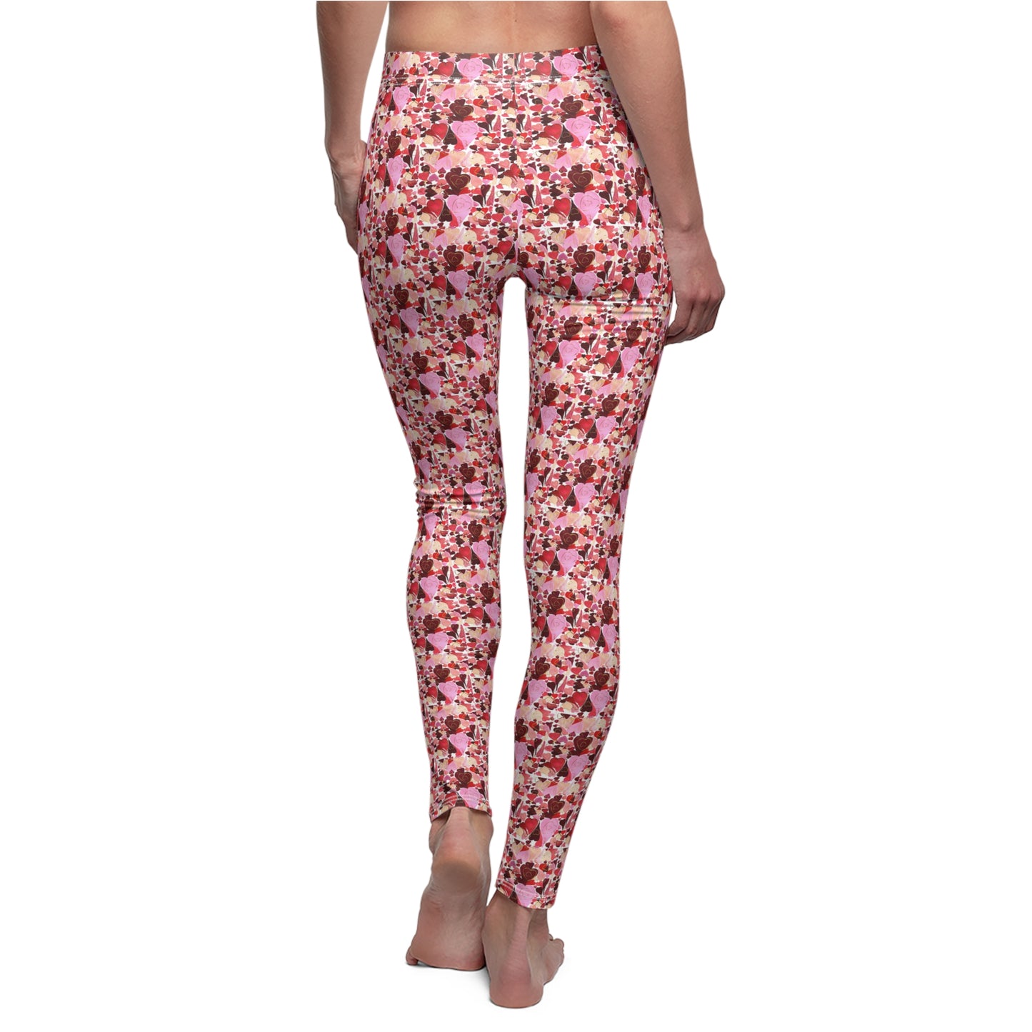 Valentine Pattern Women's Casual Leggings