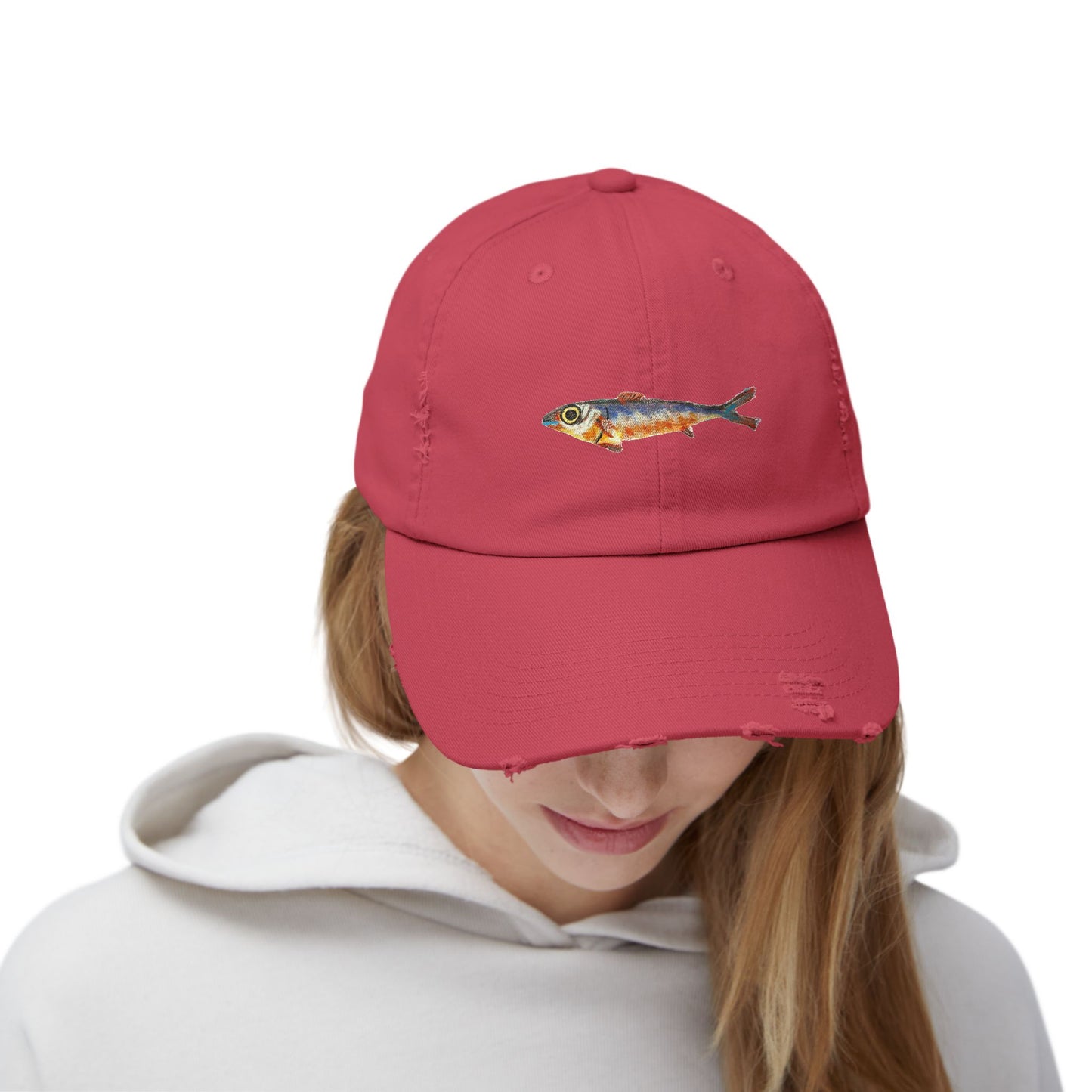 One Fish Unisex Distressed Cap