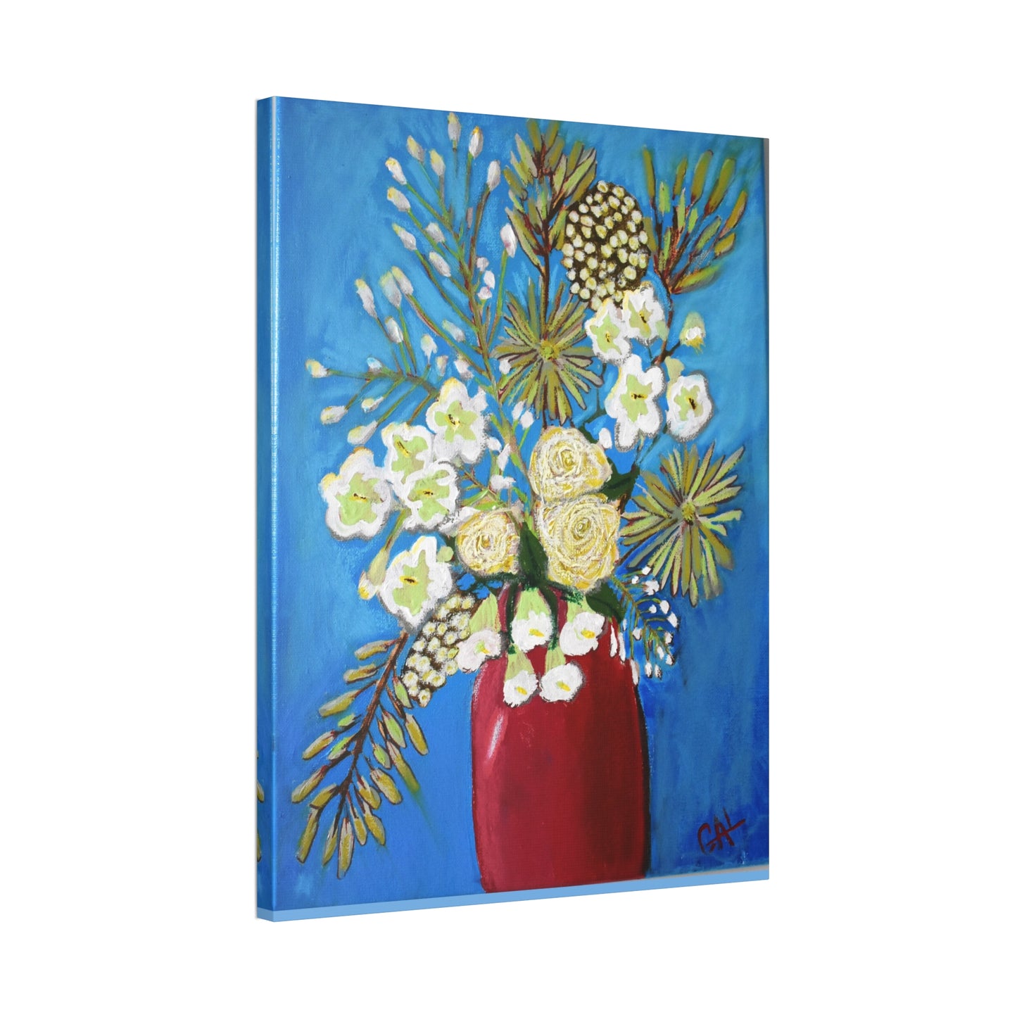Fireworks Bouquet Print on Canvas by Artist Lisa Godin