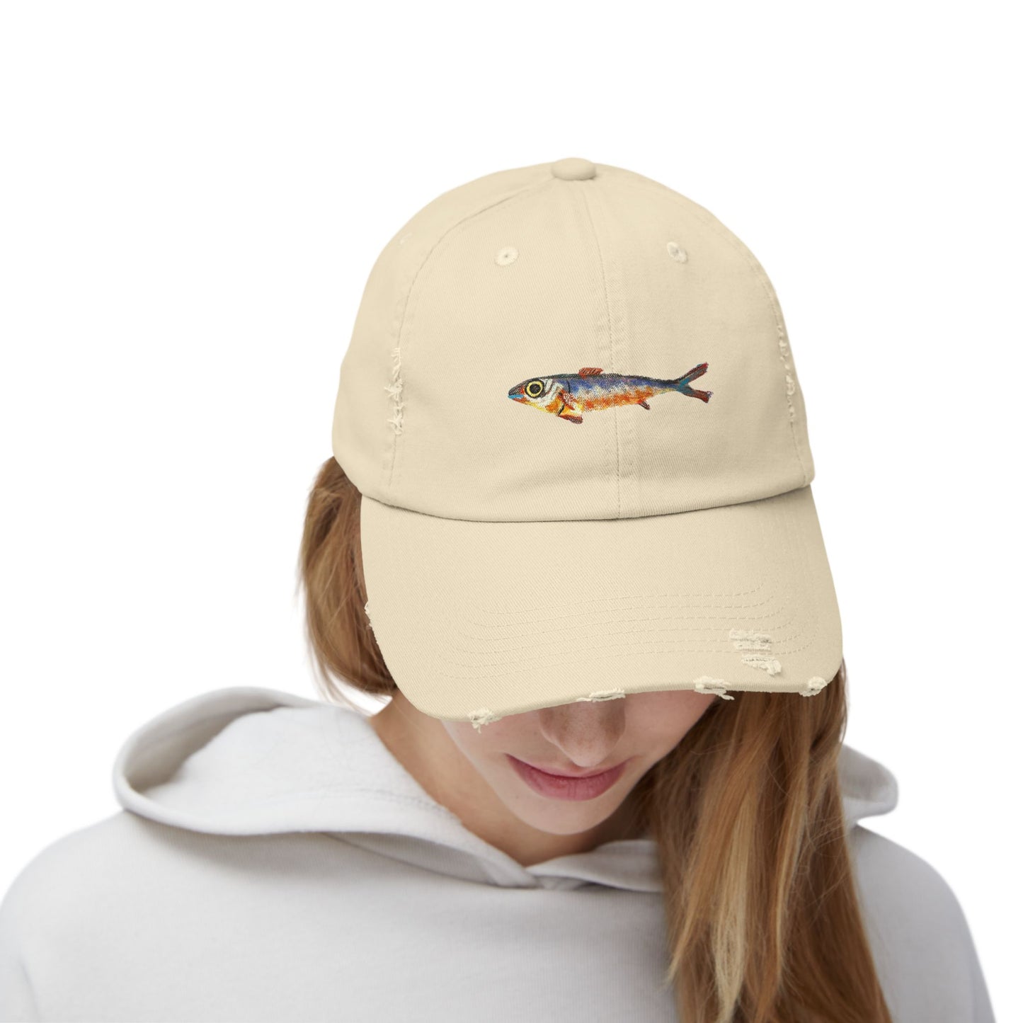 One Fish Unisex Distressed Cap