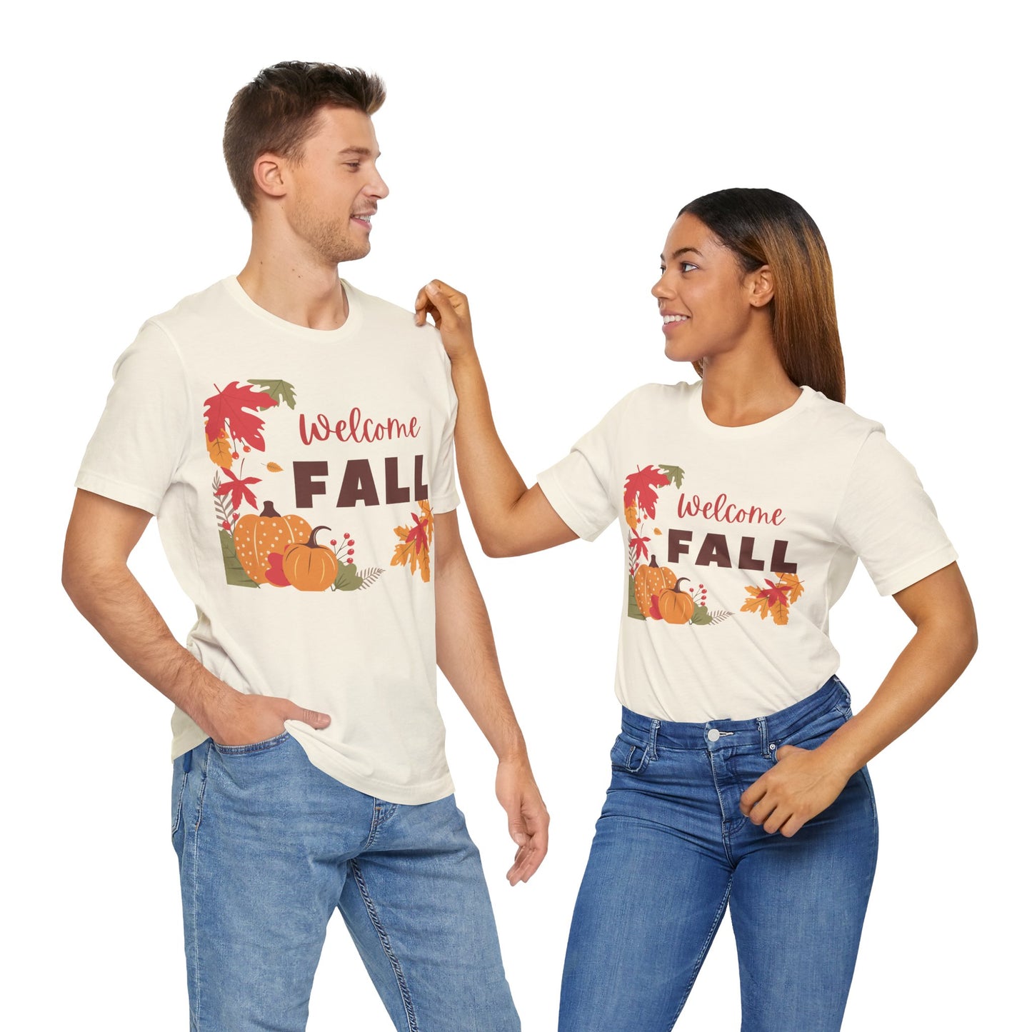 Unisex Welcome Fall Jersey Short Sleeve Tee