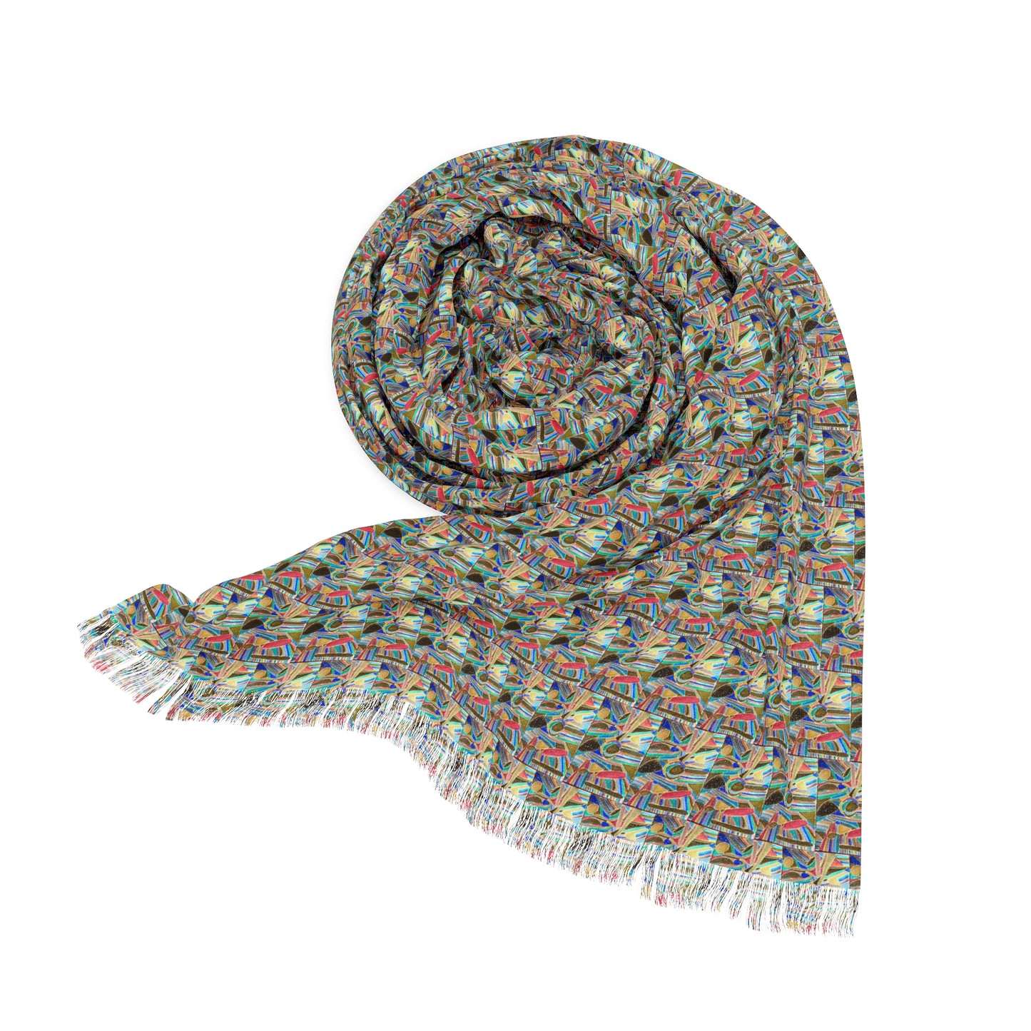 Blue Bayou Pattern Light Scarf