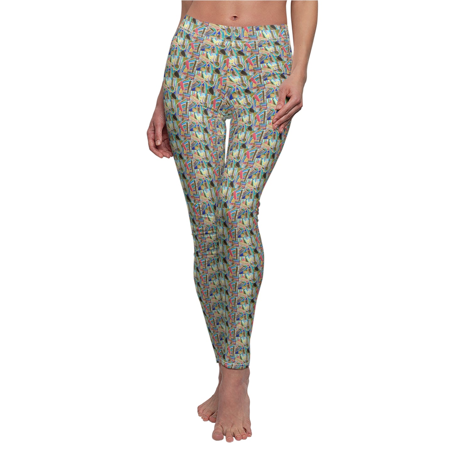 Blue Bayou Pattern Women's Casual Leggings
