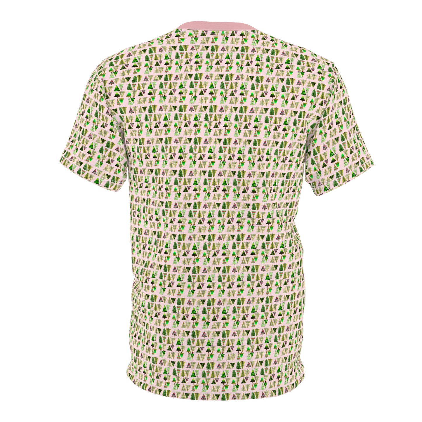 Christmas Tree Painting Pattern Unisex Cut & Sew Tee