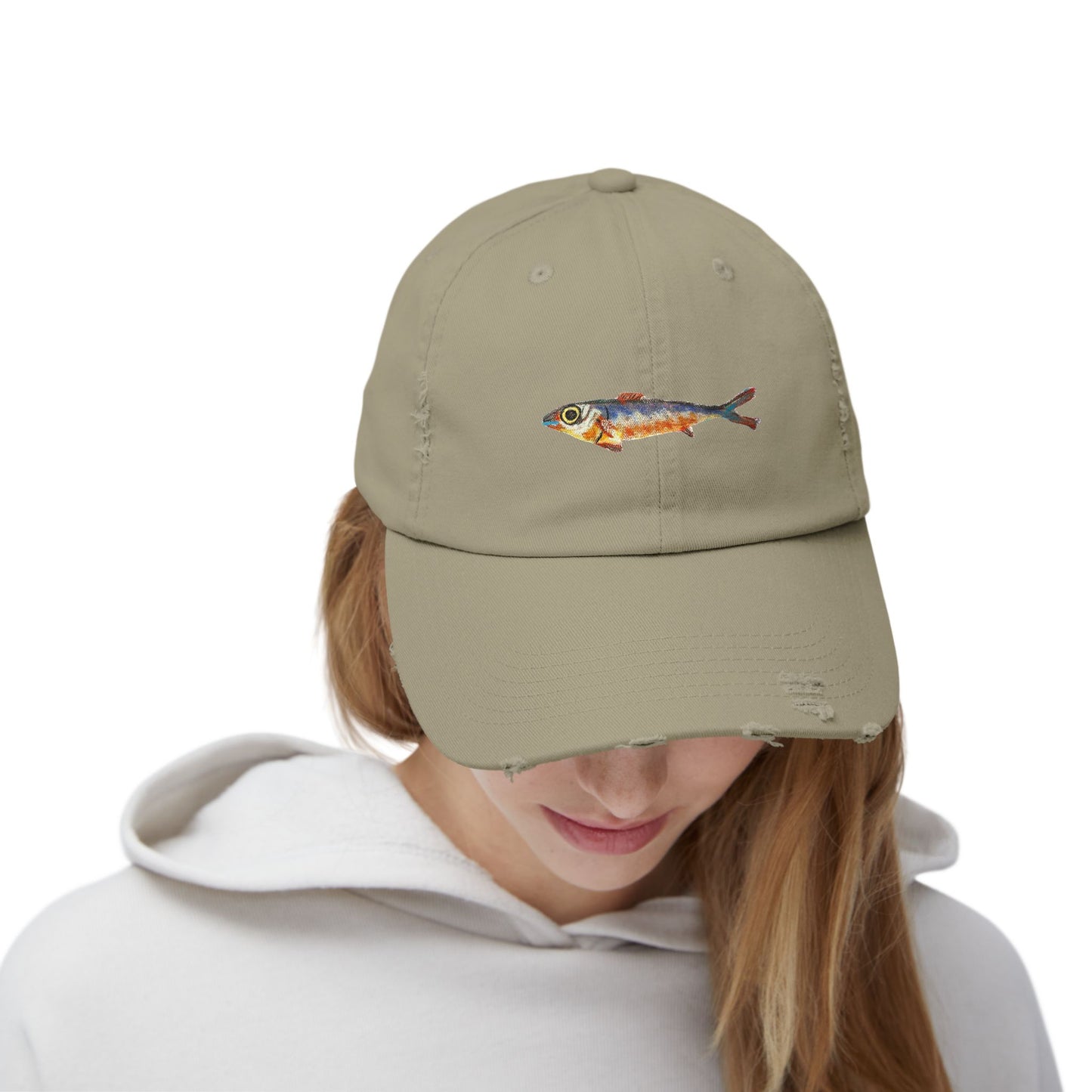 One Fish Unisex Distressed Cap
