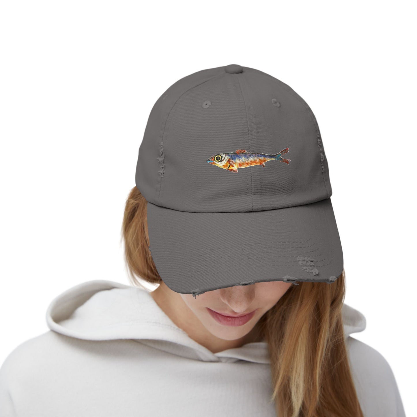 One Fish Unisex Distressed Cap