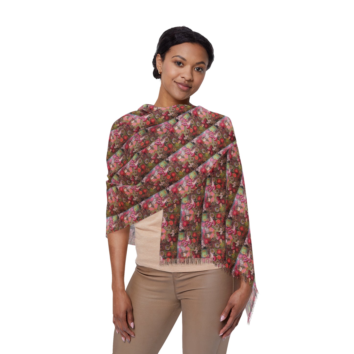 Floral Fireworks Pattern Light Scarf