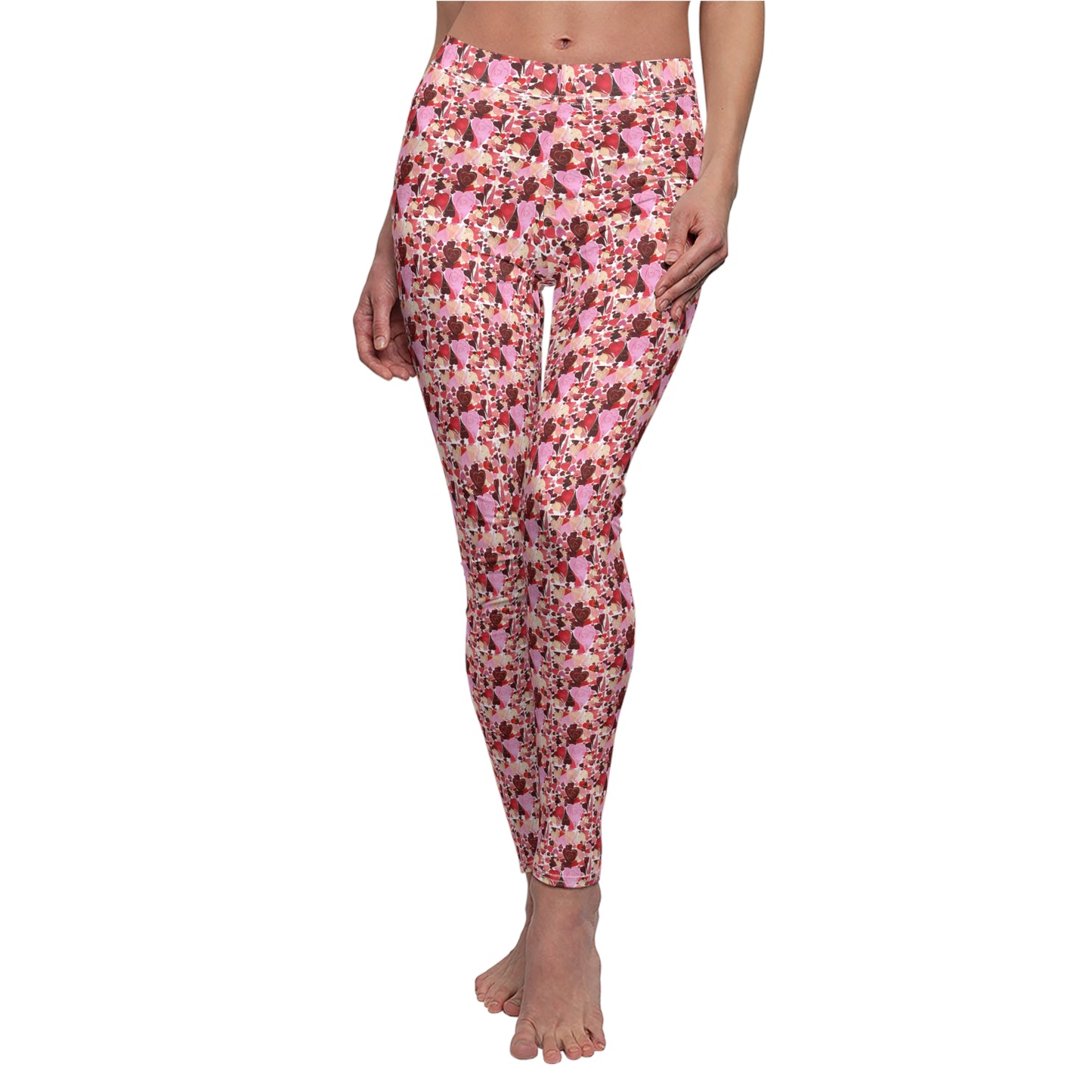 Valentine Pattern Women's Casual Leggings