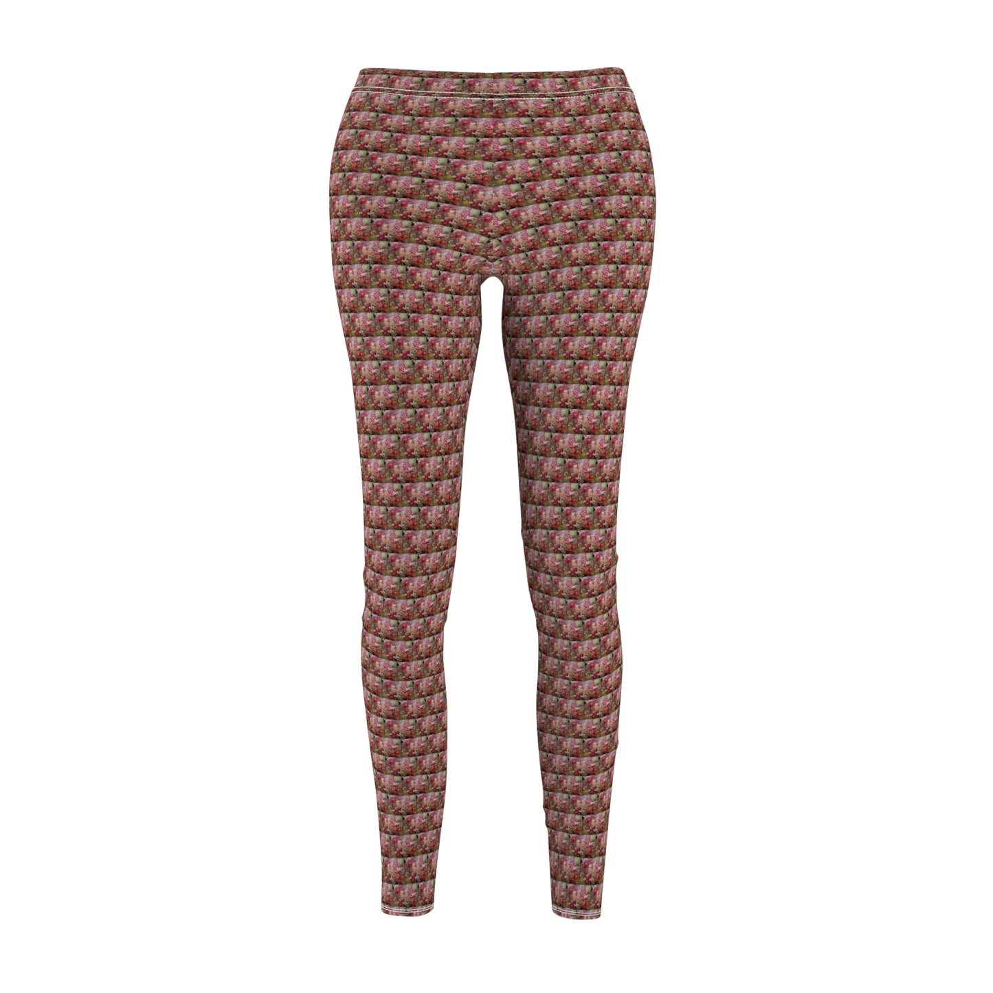 Floral Fireworks Pattern Women's Casual Leggings