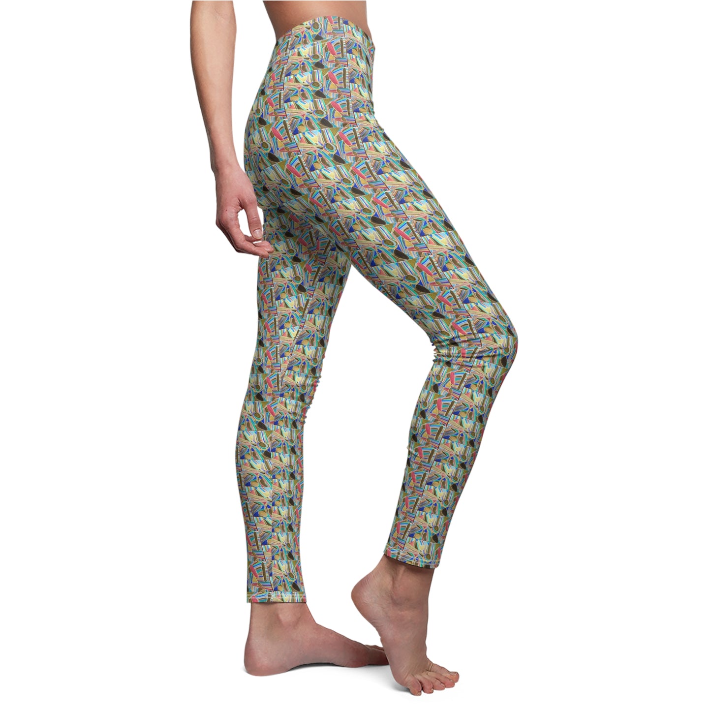 Blue Bayou Pattern Women's Casual Leggings