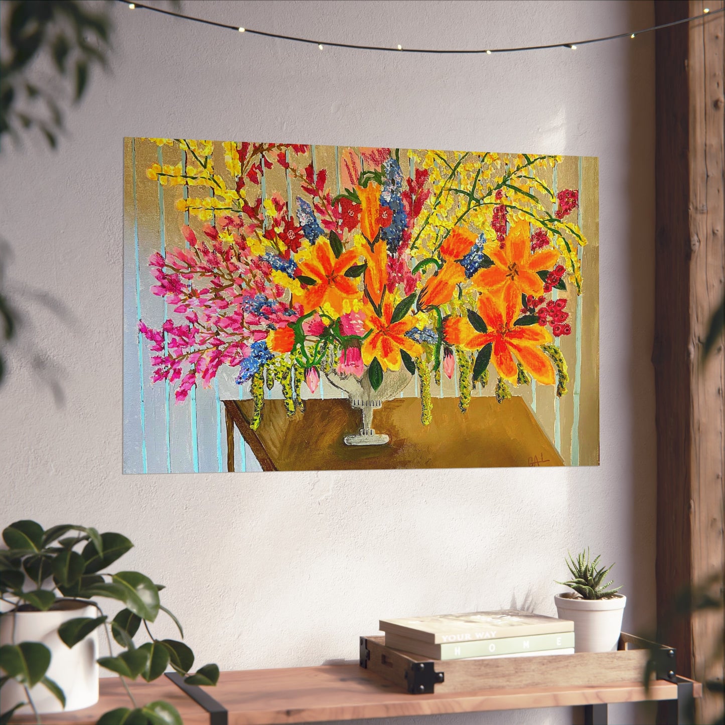 Floral Peacocking Giclée Fine Art Print
