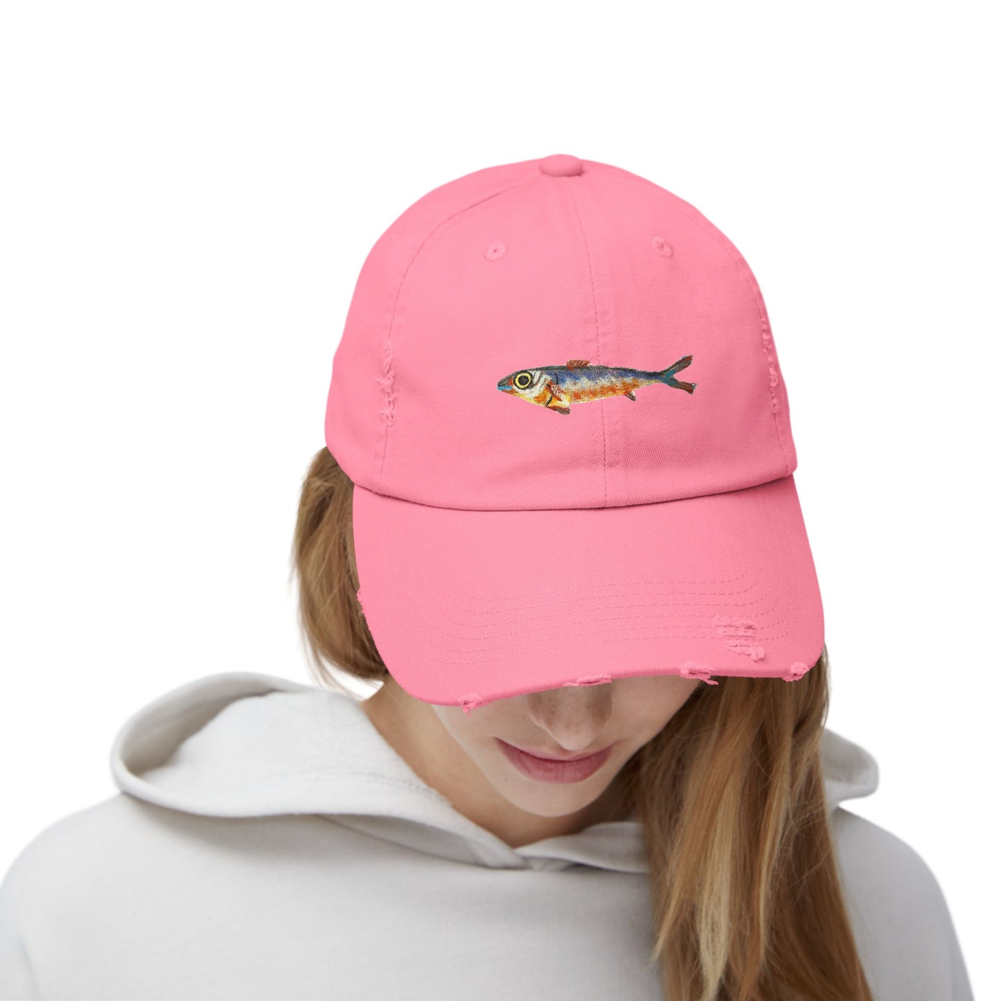 One Fish Unisex Distressed Cap
