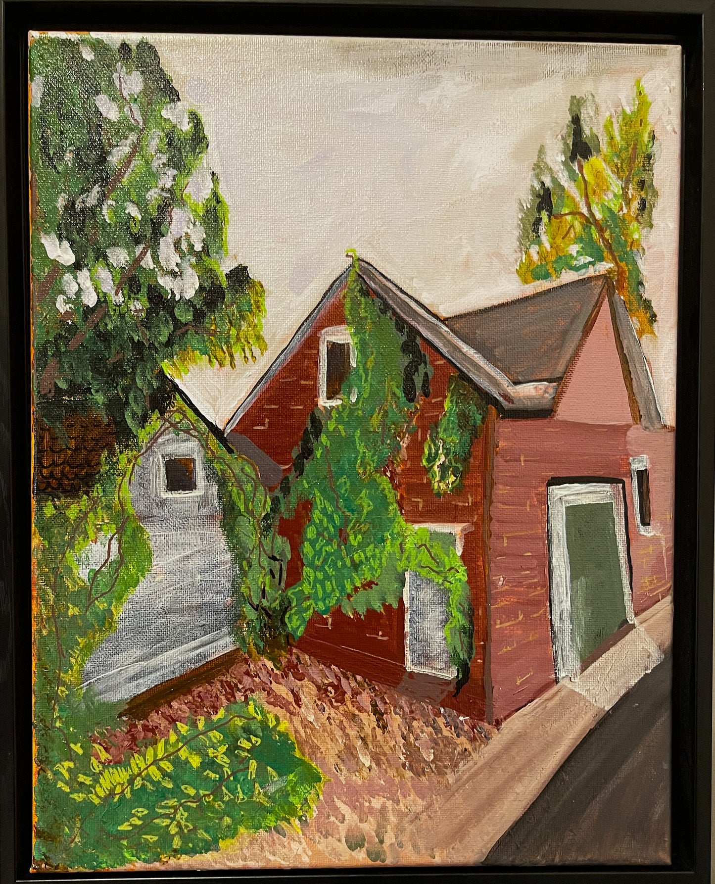 Abandoned Firehouse an Original Painting by Lisa Godin