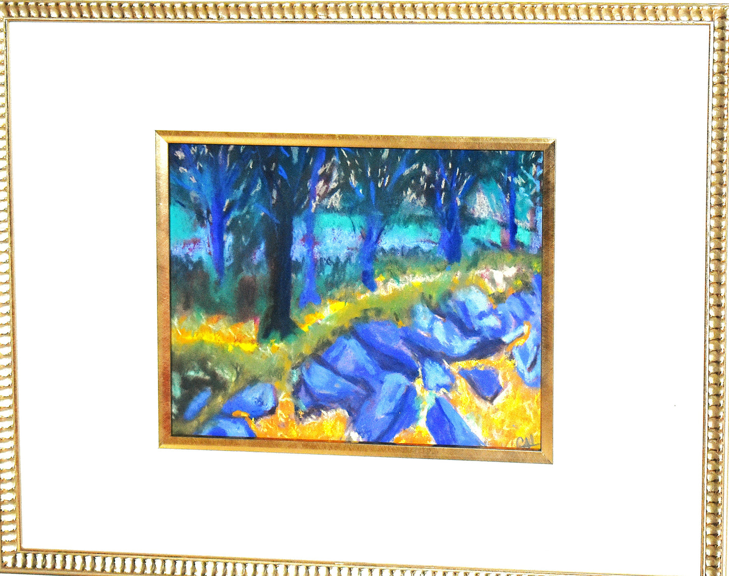 Blue Wall an Original Painting by Lisa Godin