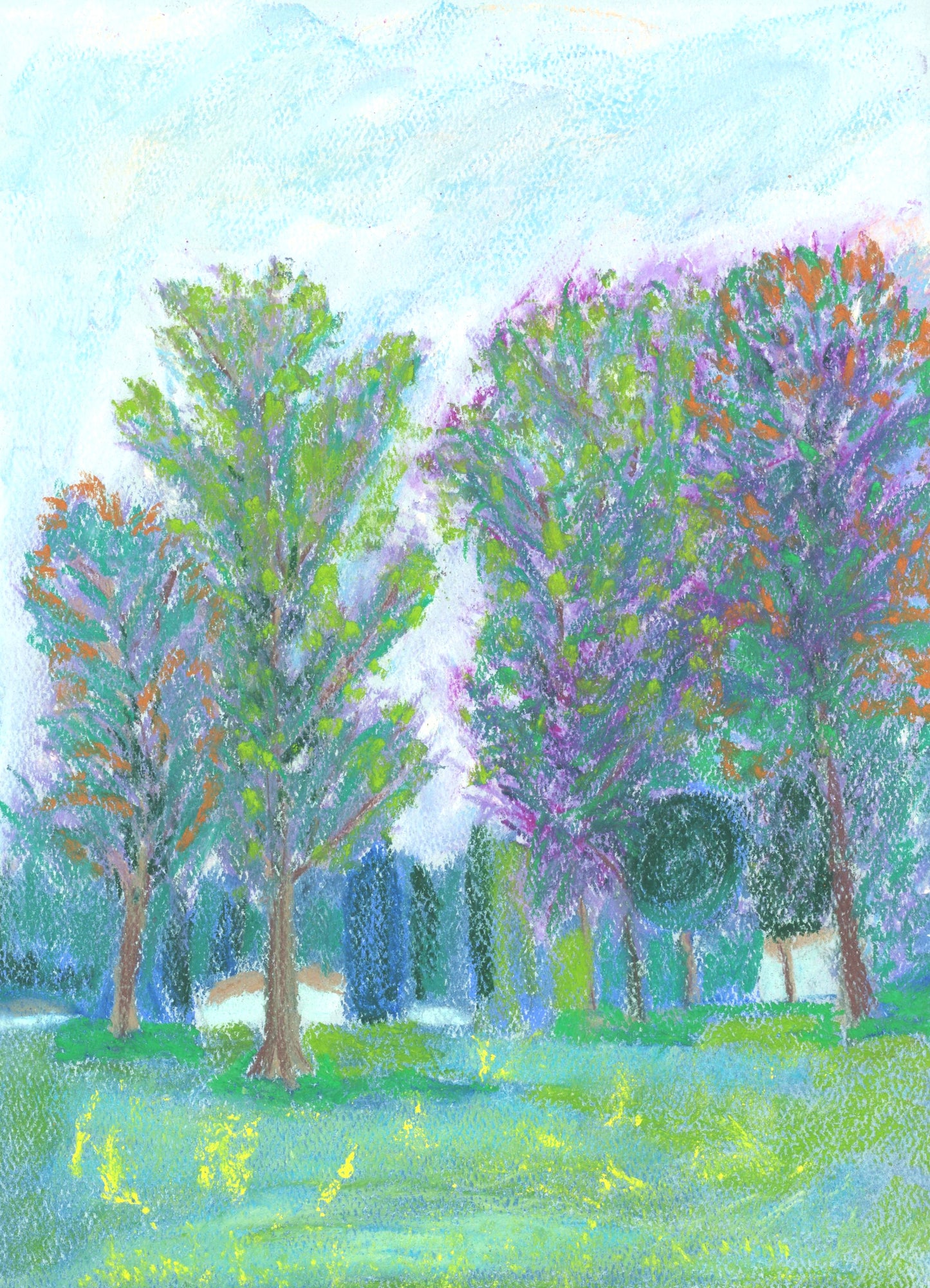 Catskill Resort an Original Painting by Lisa Godin