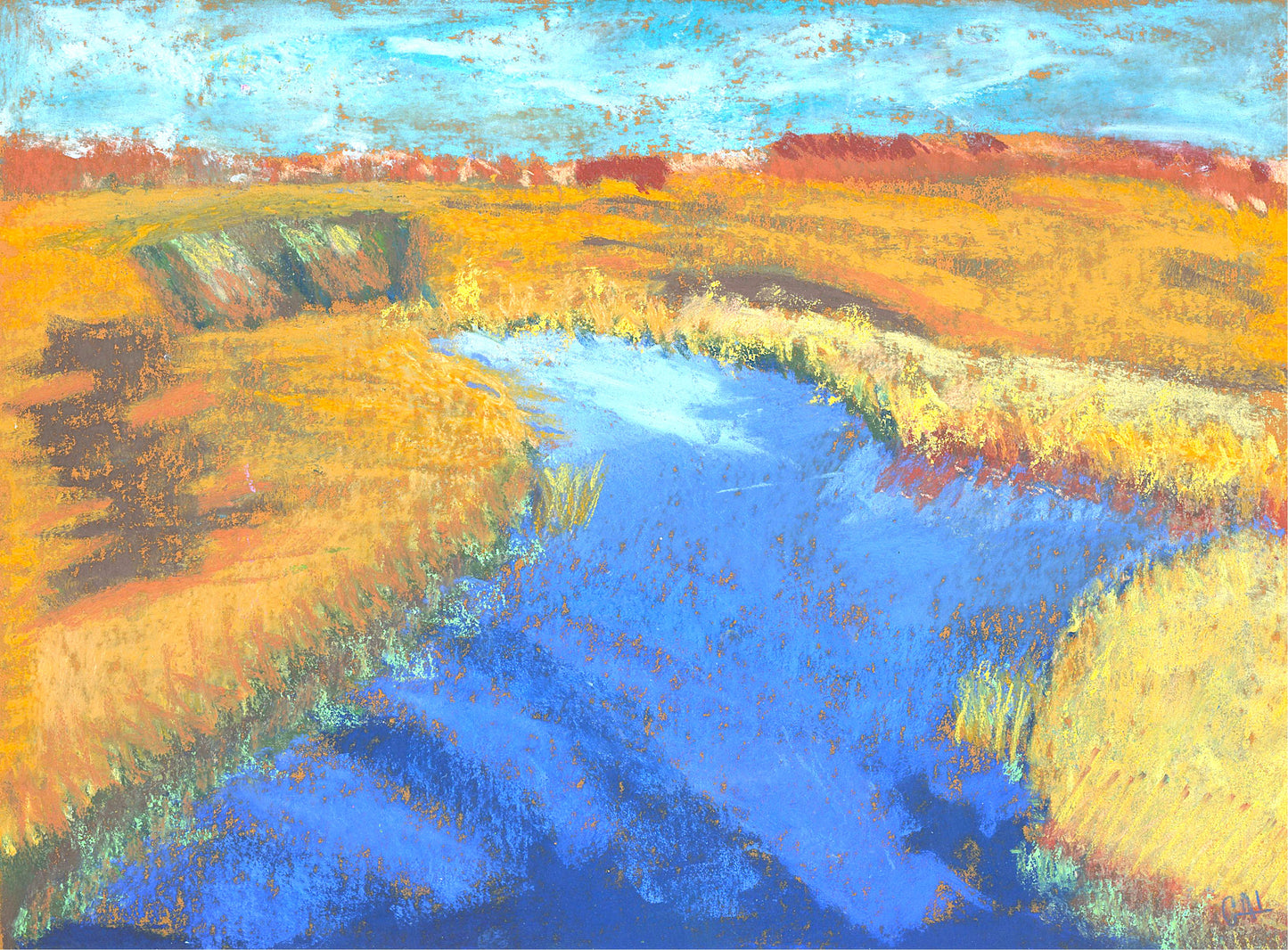 Colorful Landscape an Original Painting by Lisa Godin