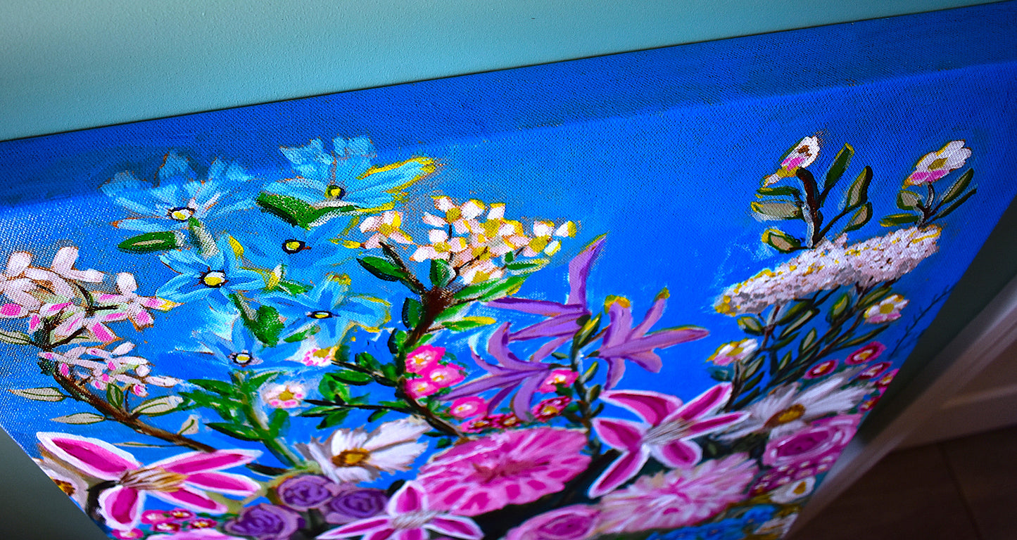 Emma's Wedding Blooms an Original Painting by Lisa Godin