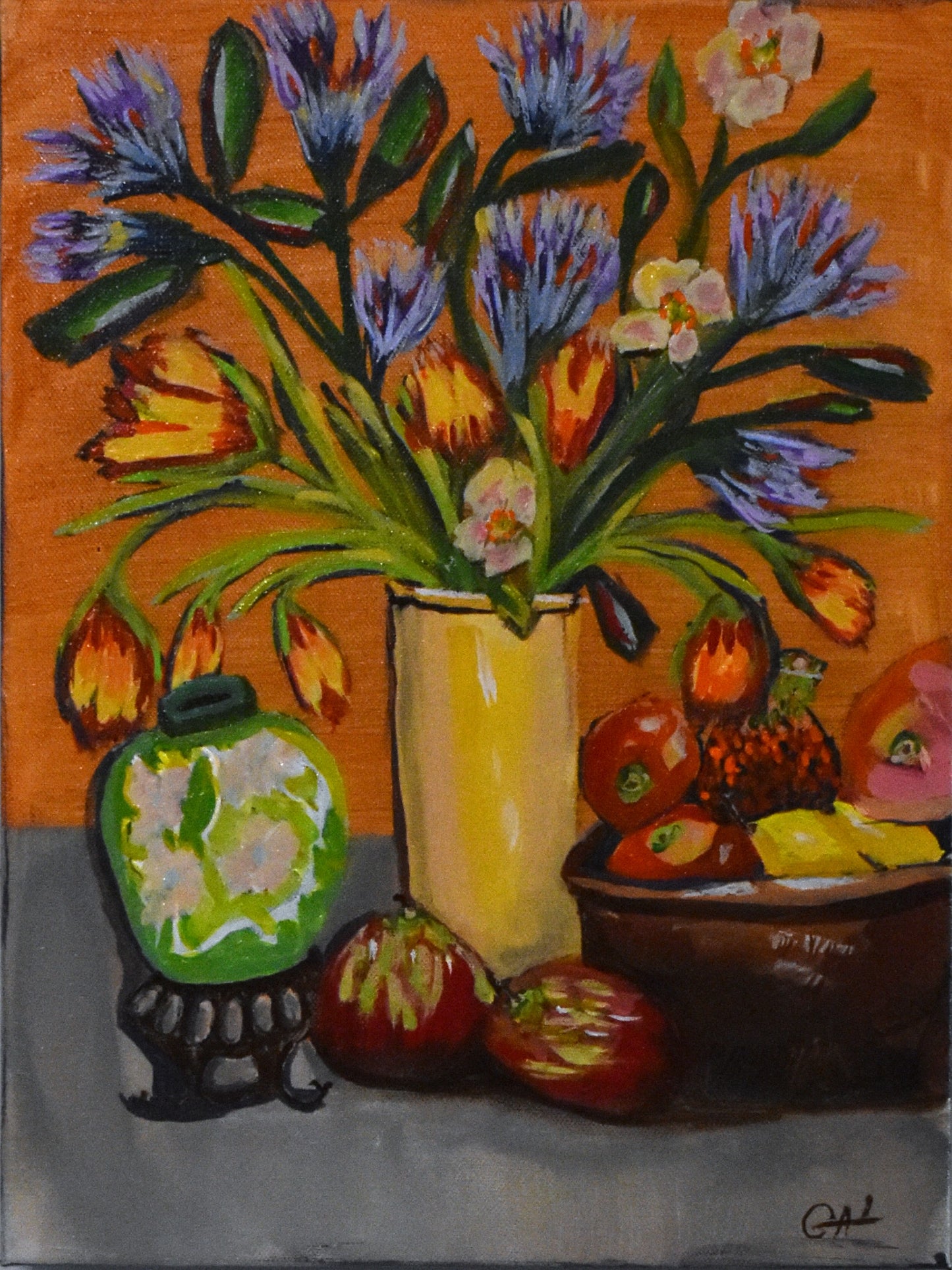 Floral Vases an Original Painting by Lisa Godin