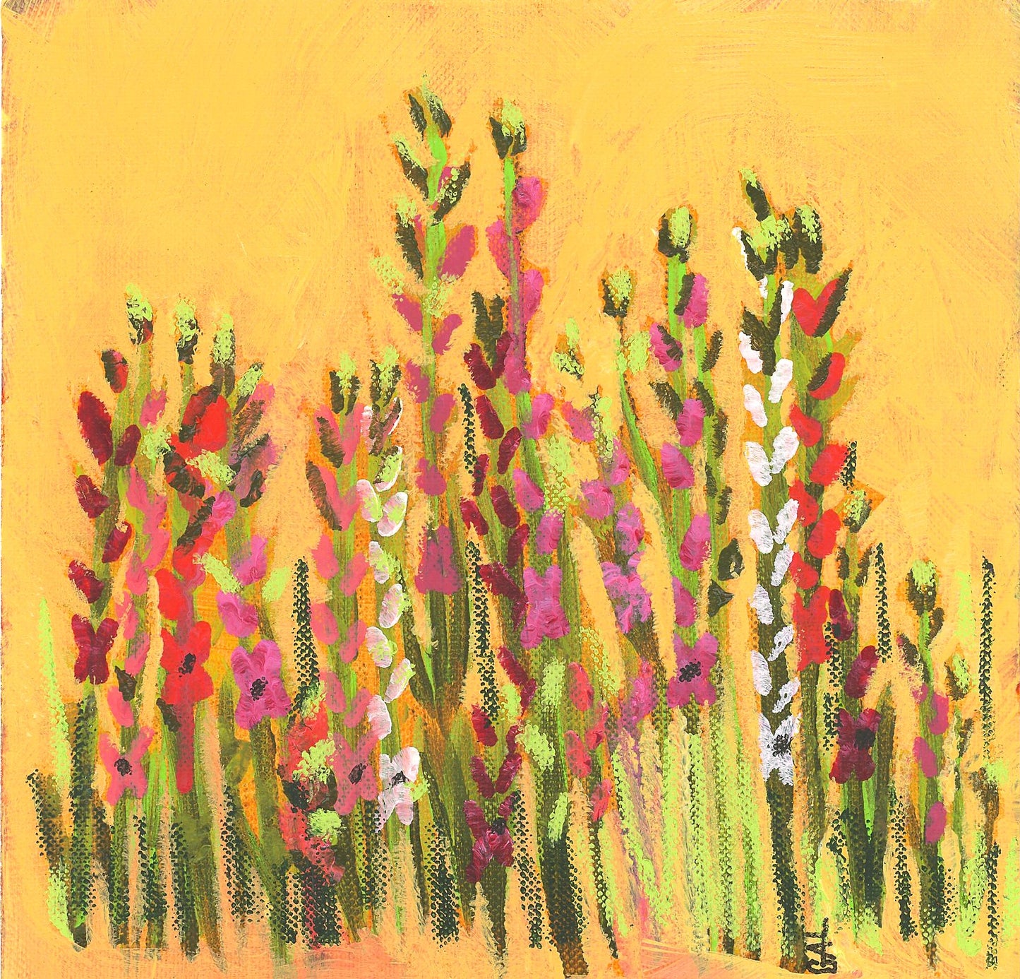 Glad to see the Sun an Original Painting by Lisa Godin
