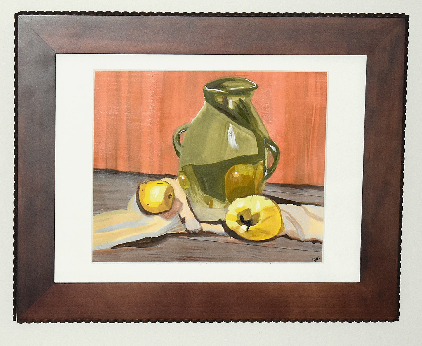 Green Jug Still Life an Original Painting by Lisa Godin