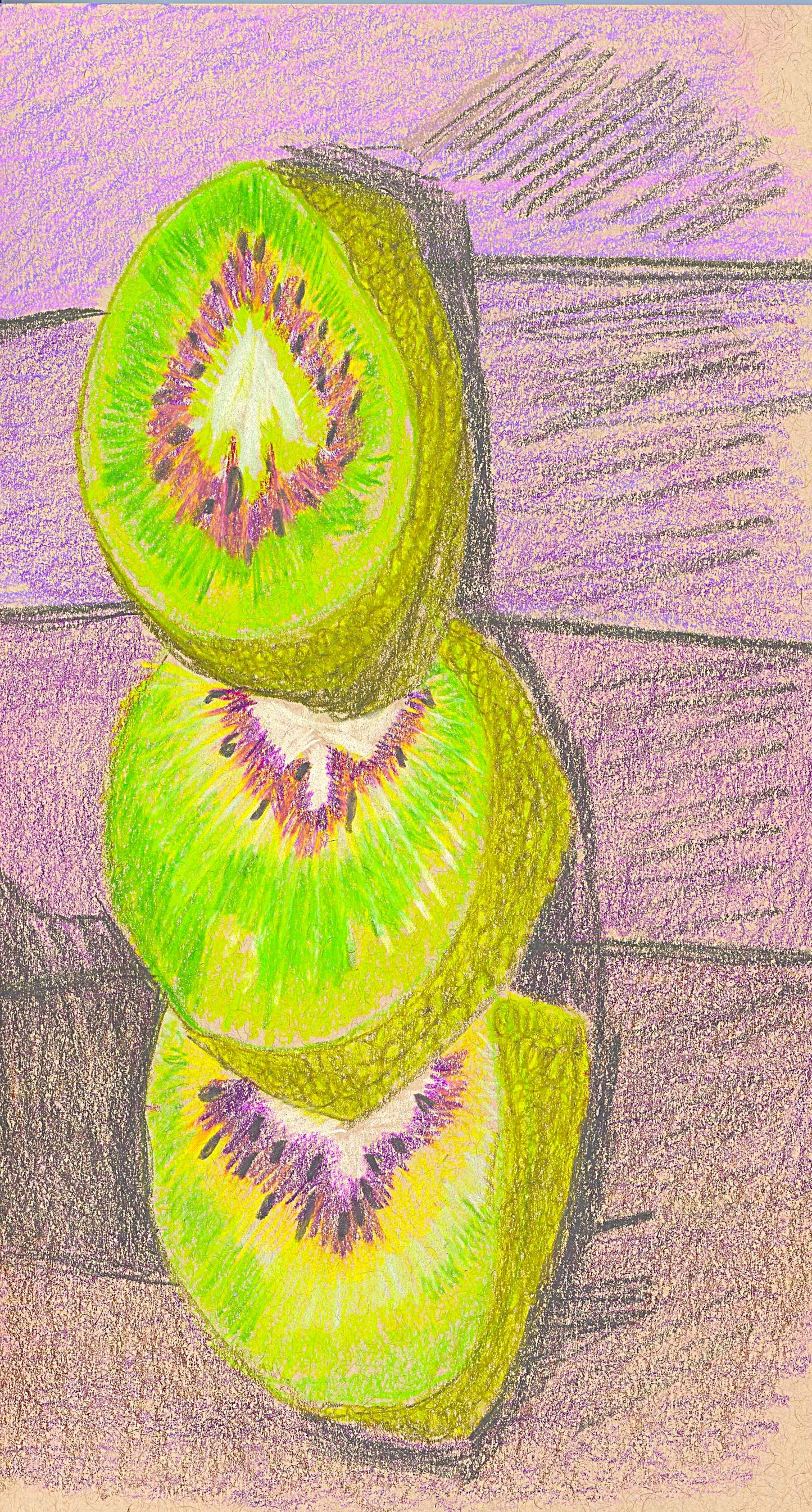 Kiwis an Original Painting by Lisa Godin