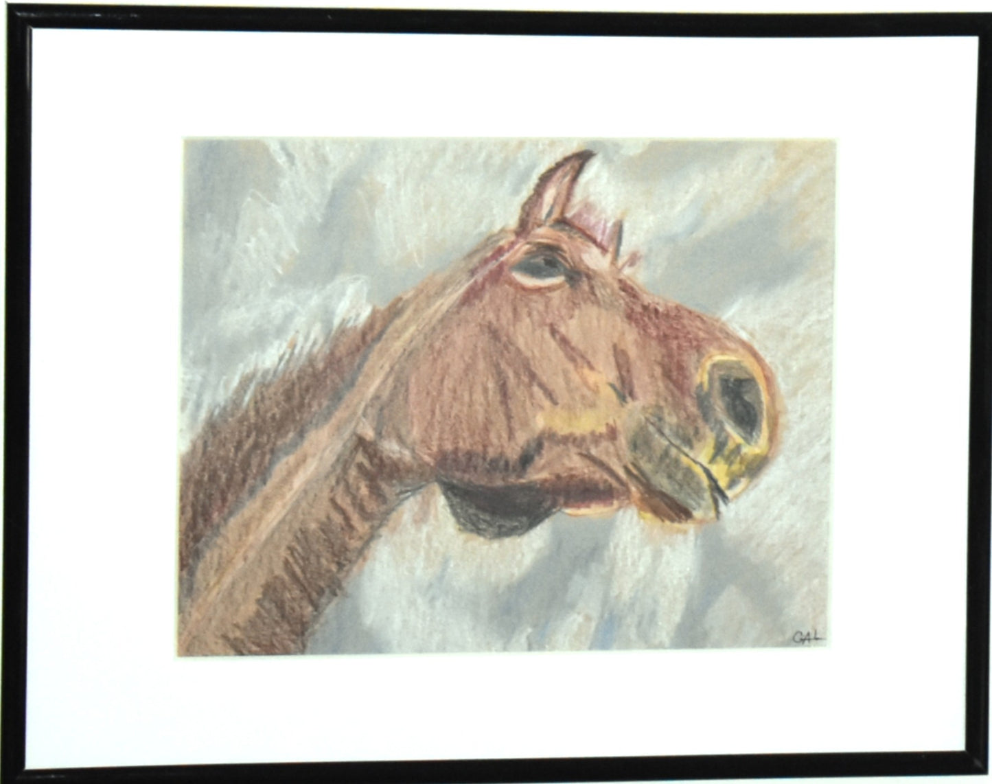 Looking Up to Horses an Original Painting by Lisa Godin