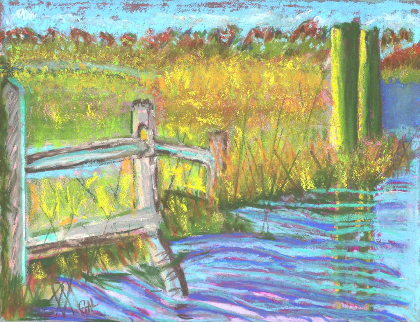 Rippling in the Water an Original Painting by Lisa Godin