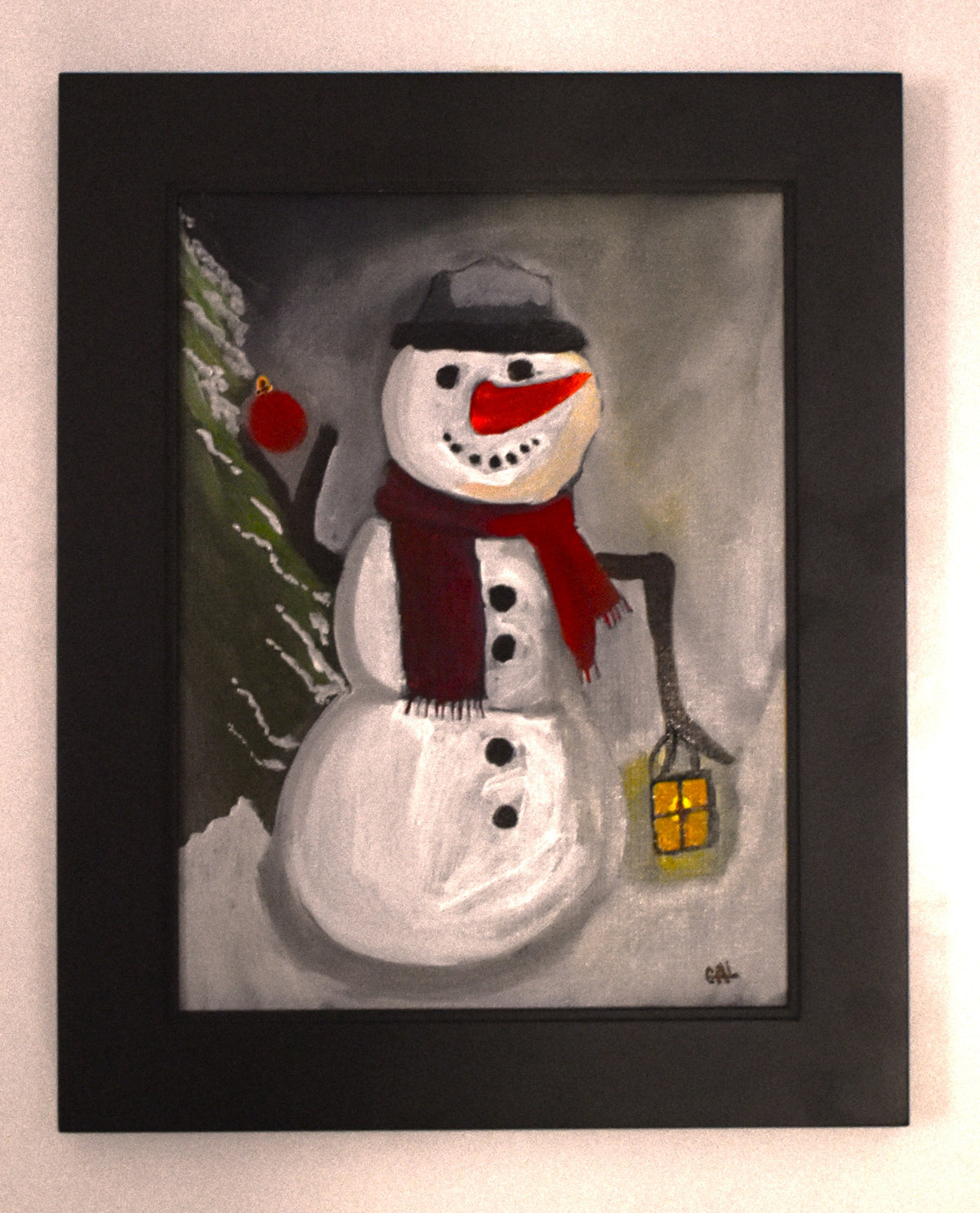 Rockin' Around the Christmas Tree an Original Painting by Lisa Godin