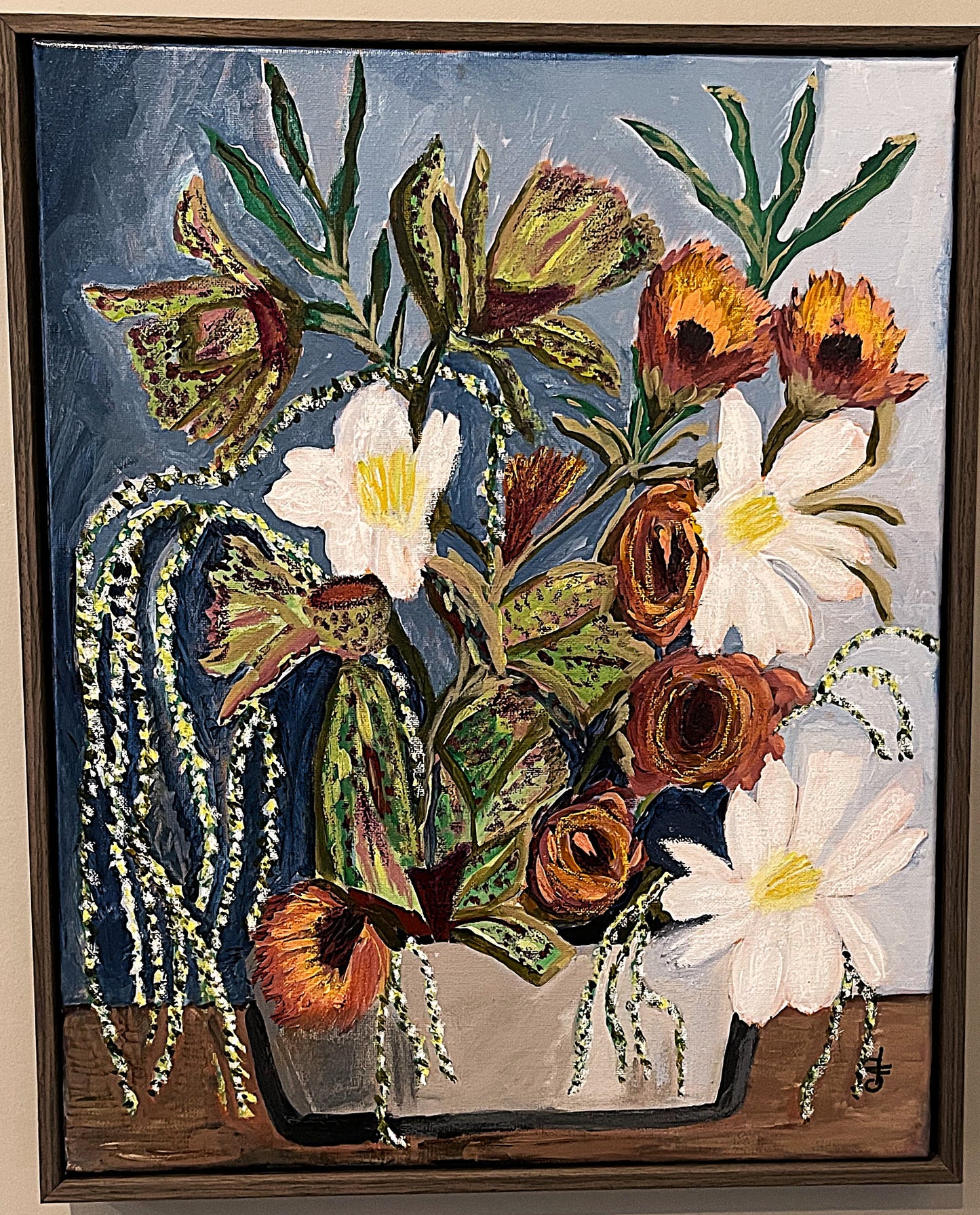 Rusty Bouquet an Original Painting by Lisa Godin