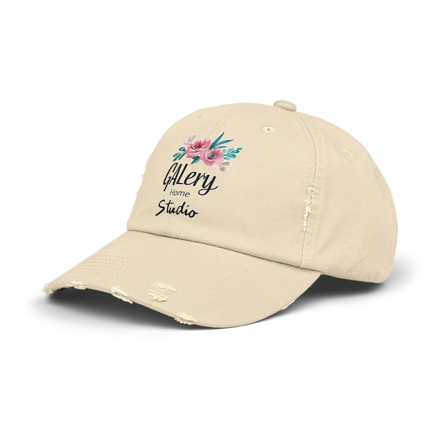 GALery Home Studio Logo Unisex Distressed Cap