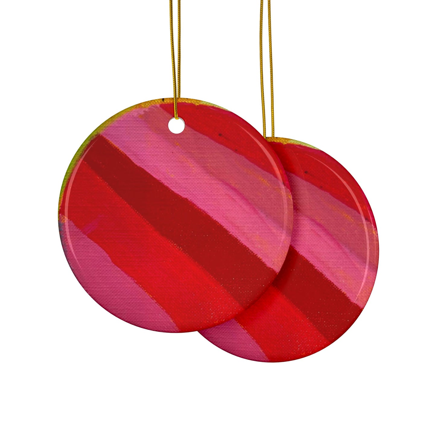 Striped Red Ornaments