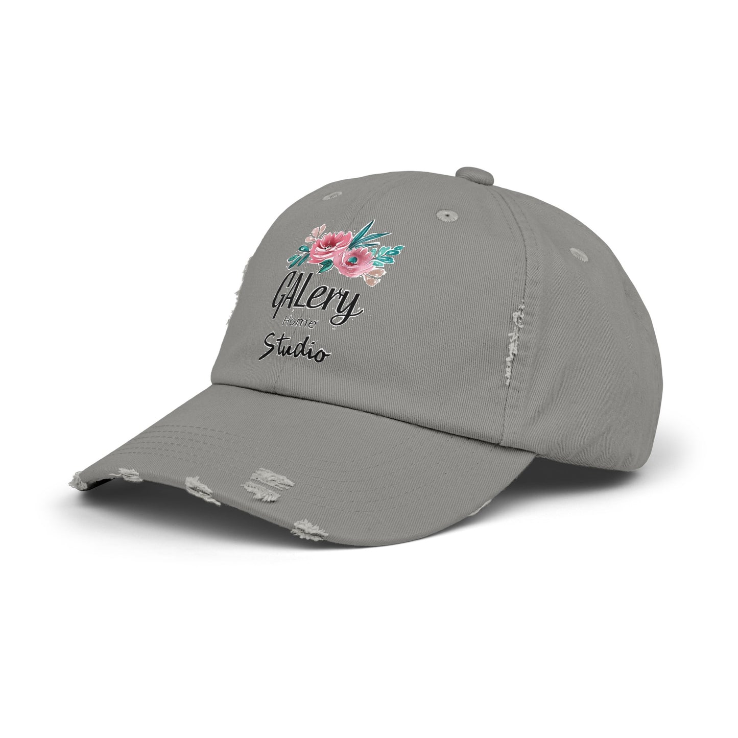 GALery Home Studio Logo Unisex Distressed Cap