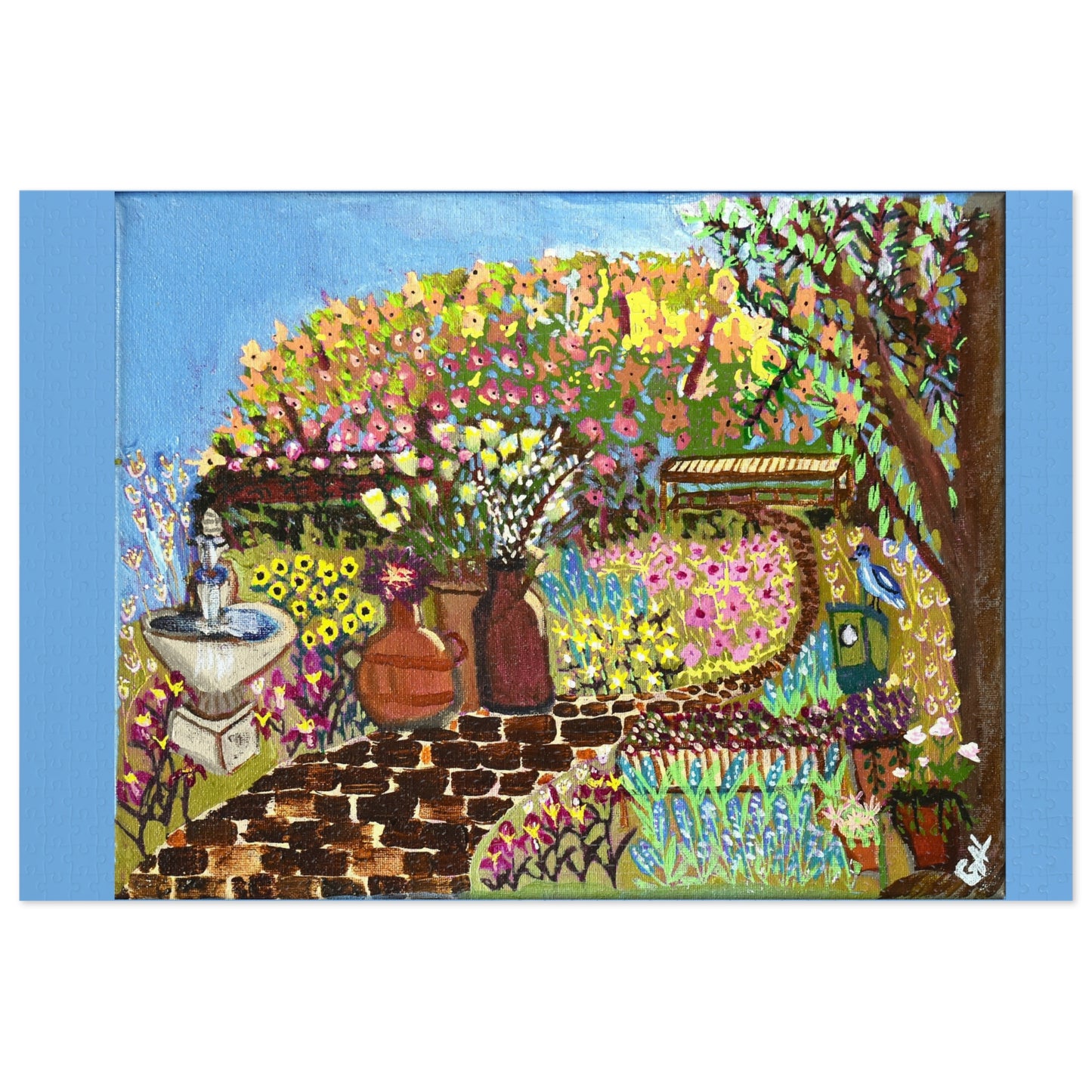 Sit in My Garden Jigsaw Puzzle (500,1000-Piece)