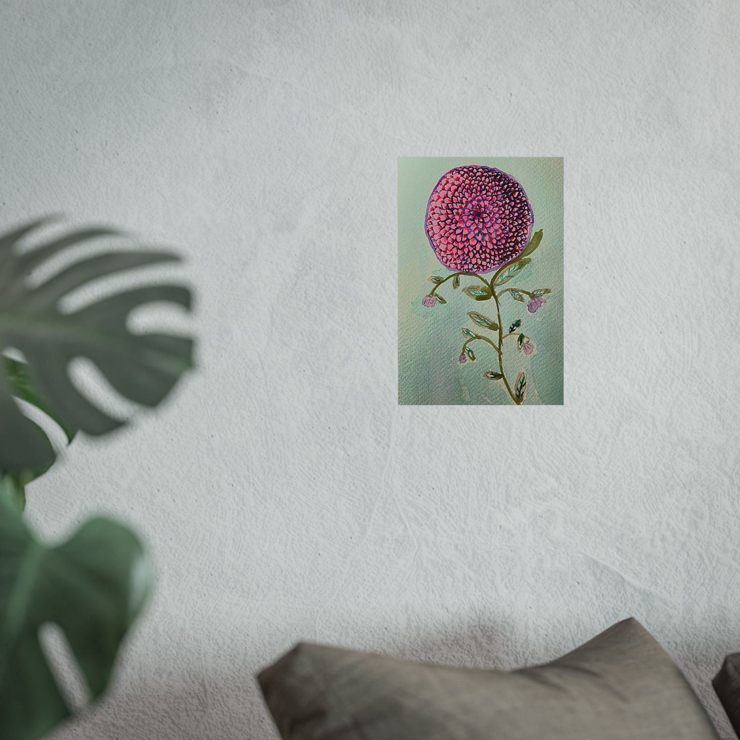 Pink Zinnia Giclée Fine Art Print