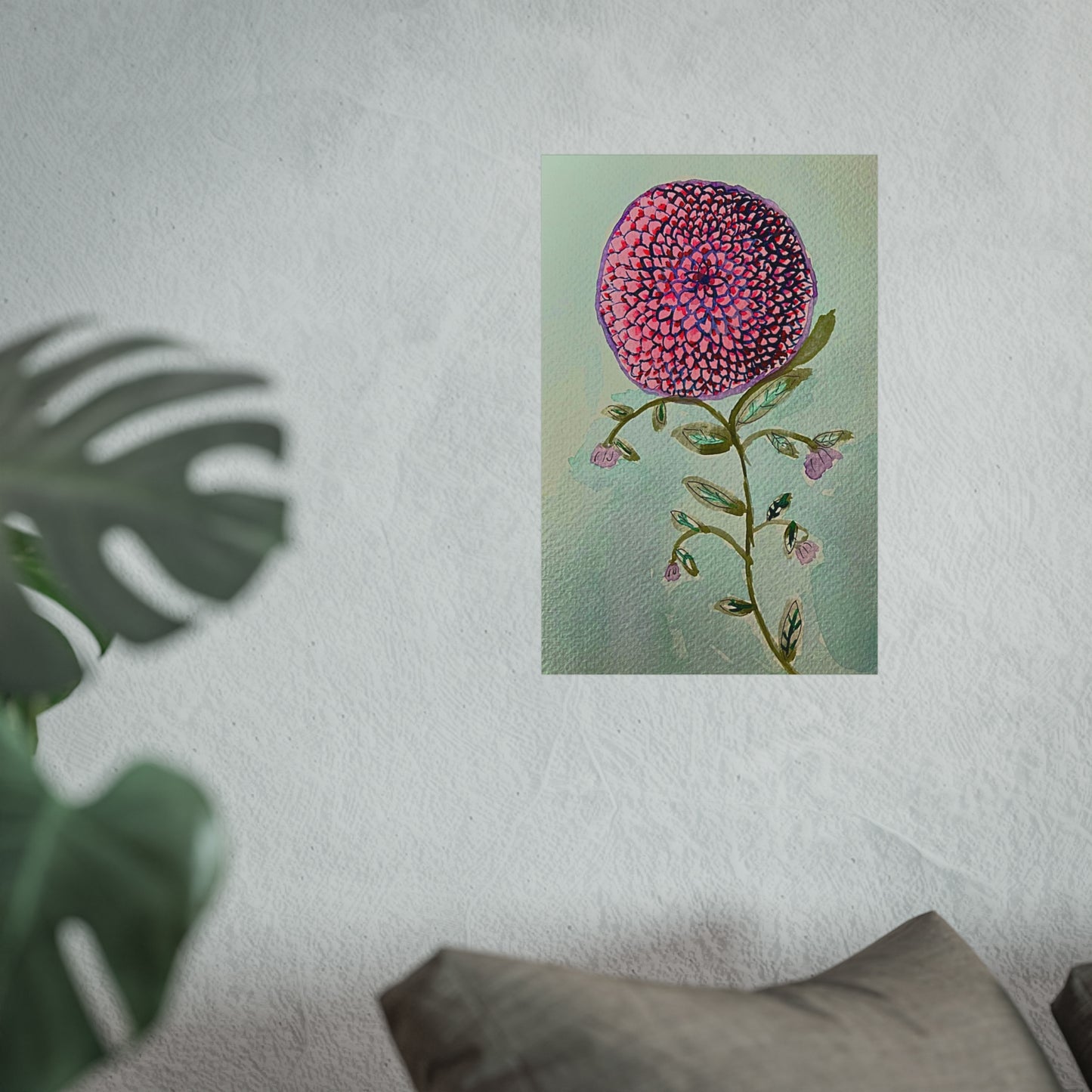 Pink Zinnia Giclée Fine Art Print