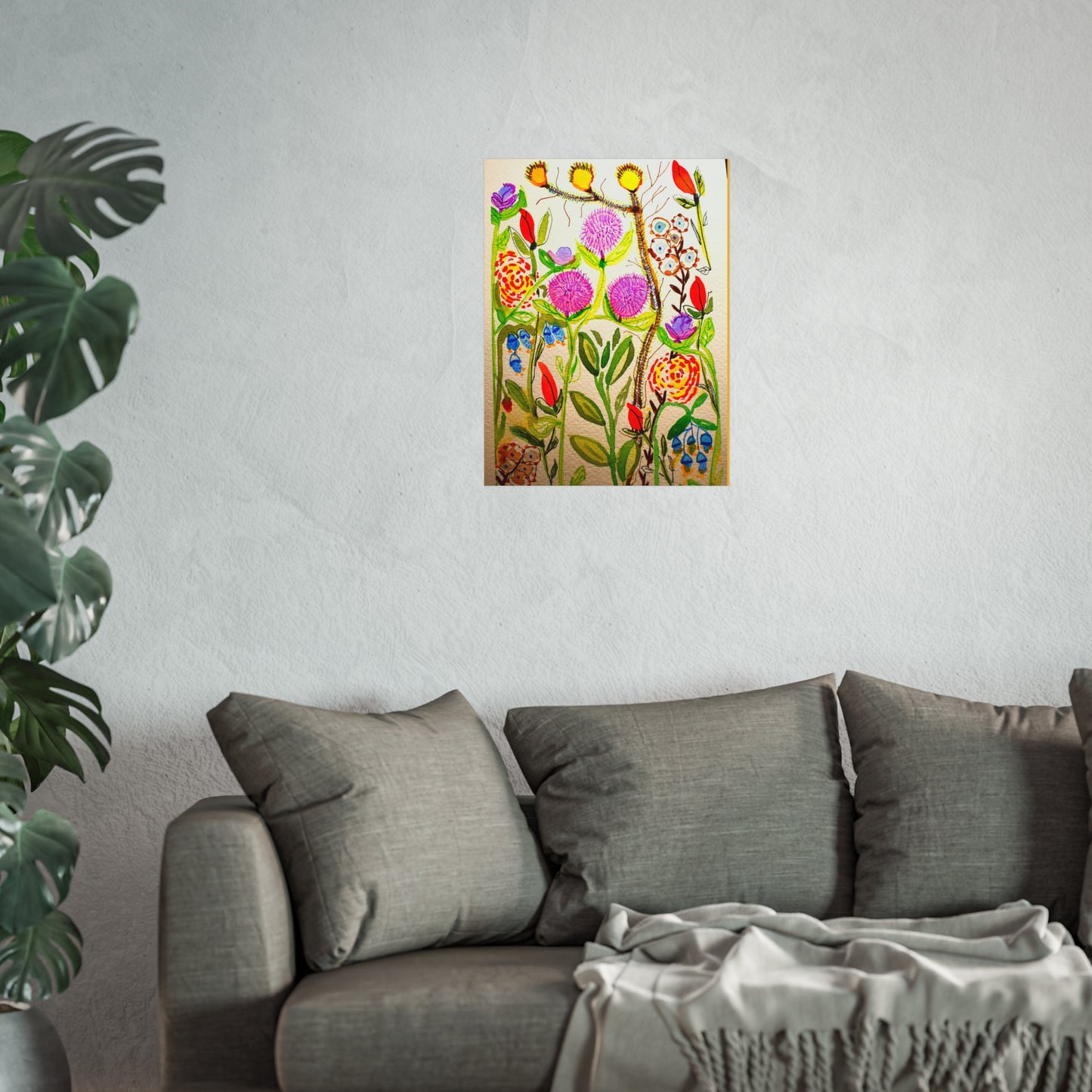 Garden Flowers Giclée Fine Art Print