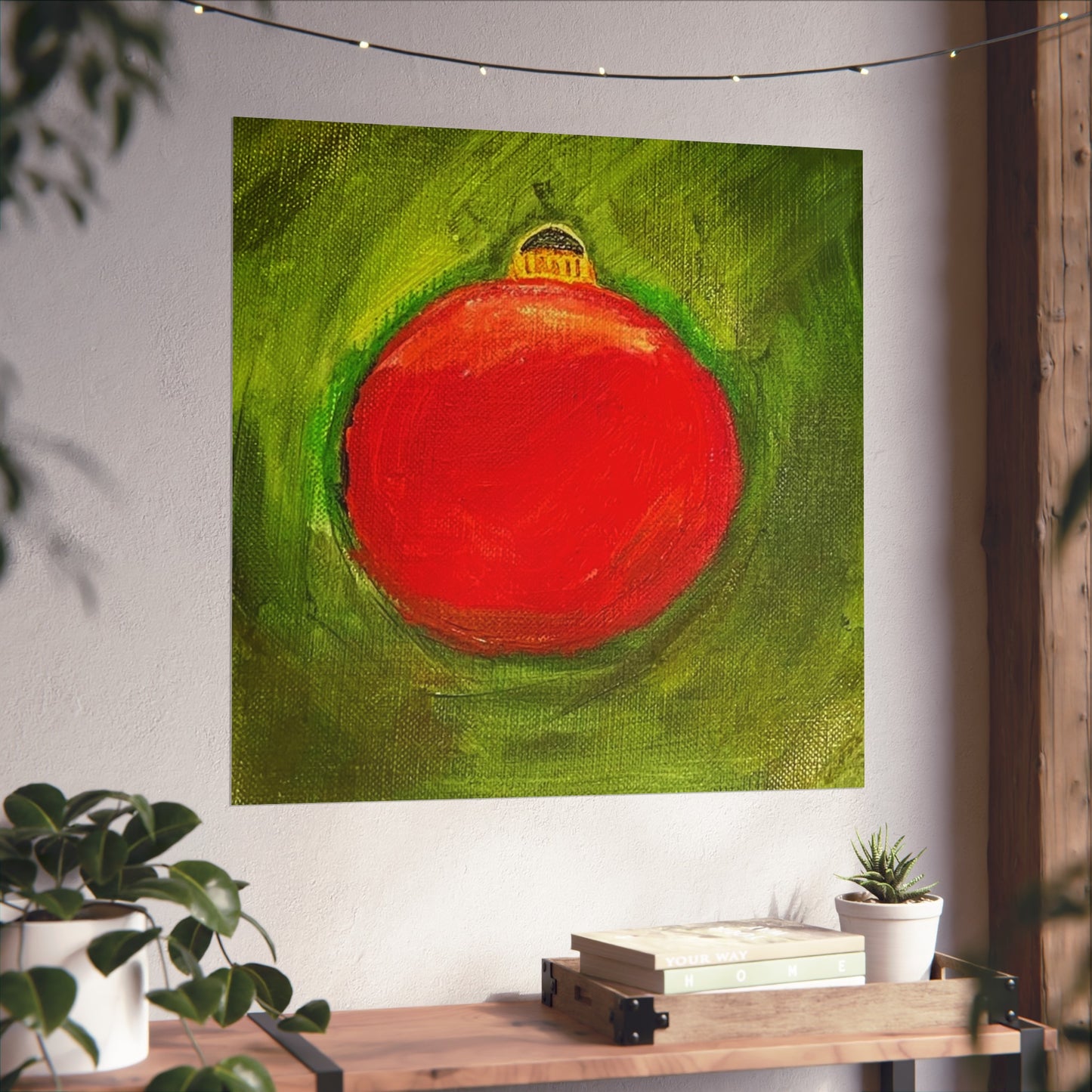 2023 Red Christmas Bulb Giclée Fine Art Print