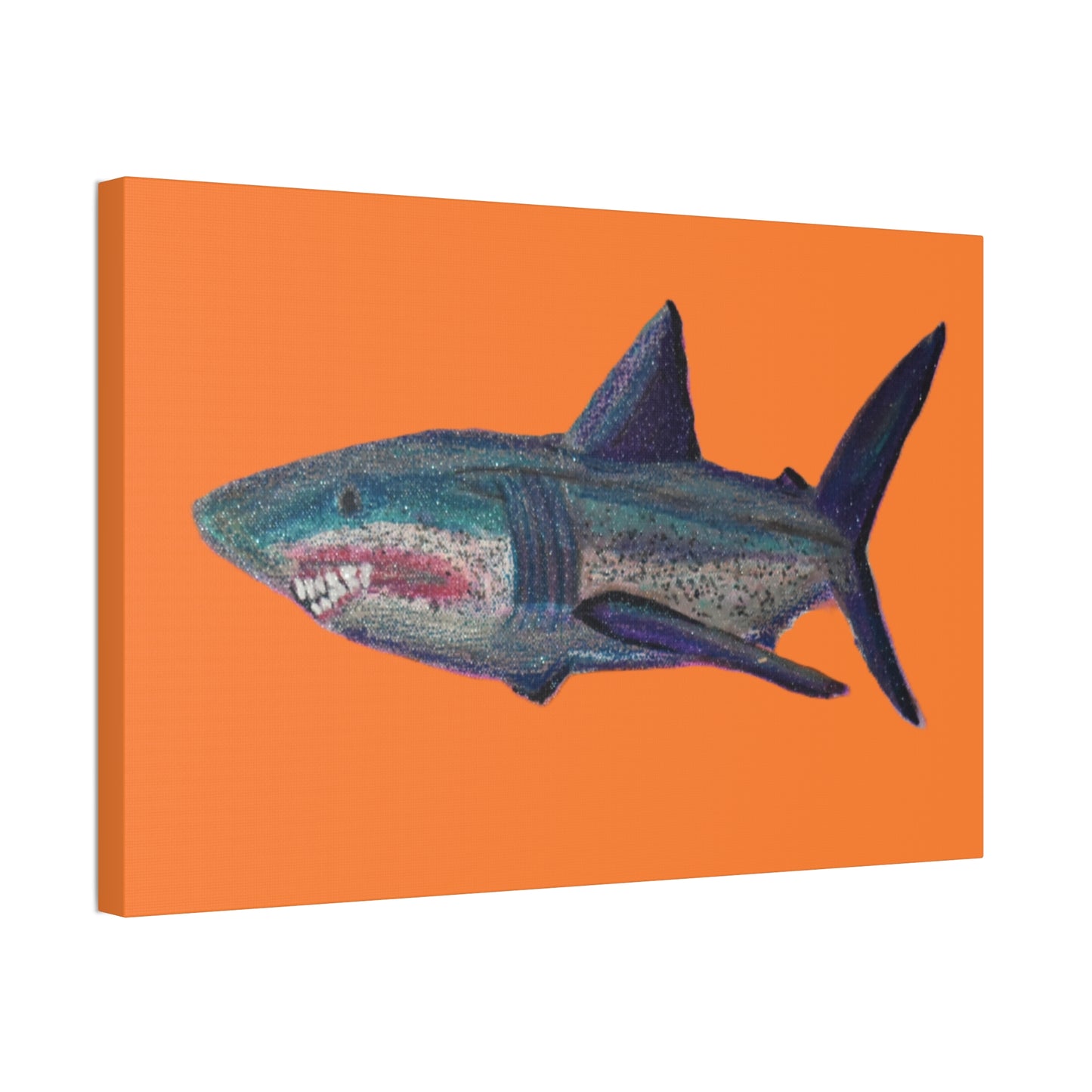 Shark Tank Print on Canvas by Artist Lisa Godin