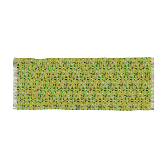 Charteuse Christmas Tree Light Scarf