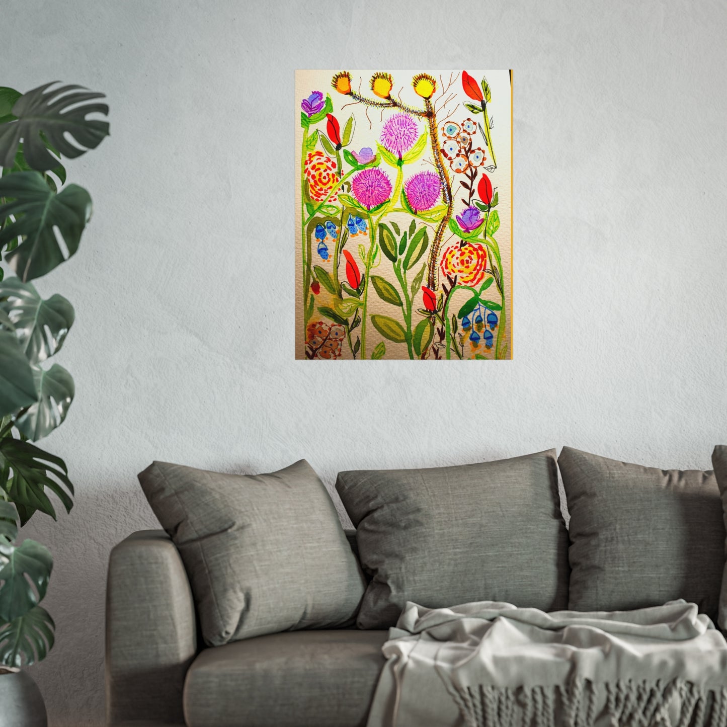 Garden Flowers Giclée Fine Art Print