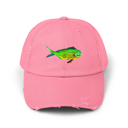 Mahi Mahi Unisex Distressed Cap