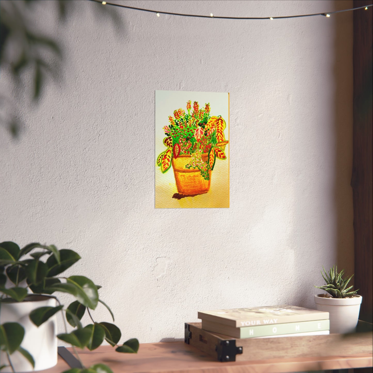 Patio Pot Watercolor 2 Giclée Fine Art Print