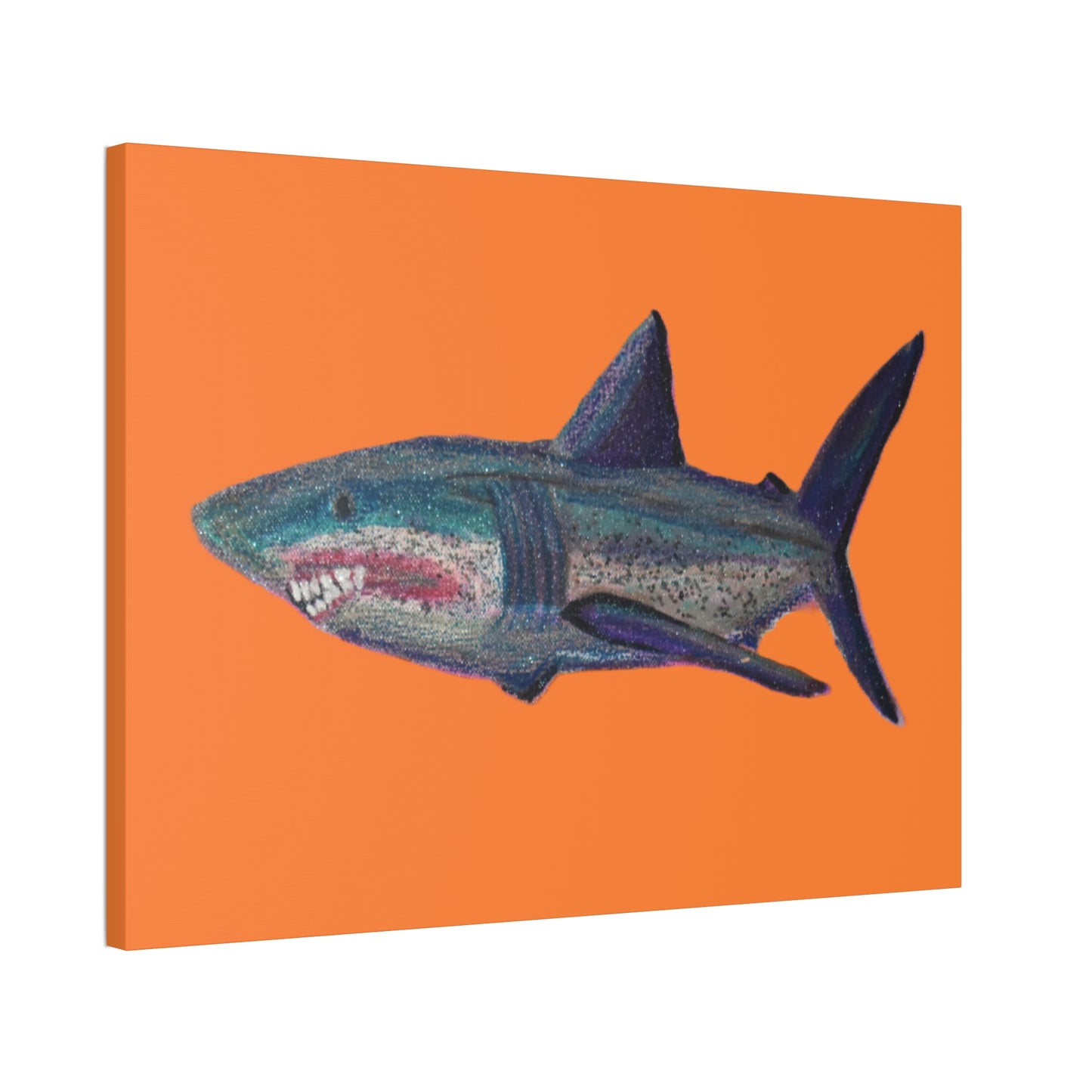 Shark Tank Print on Canvas by Artist Lisa Godin