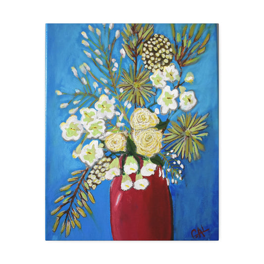 Fireworks Bouquet Print on Canvas by Artist Lisa Godin