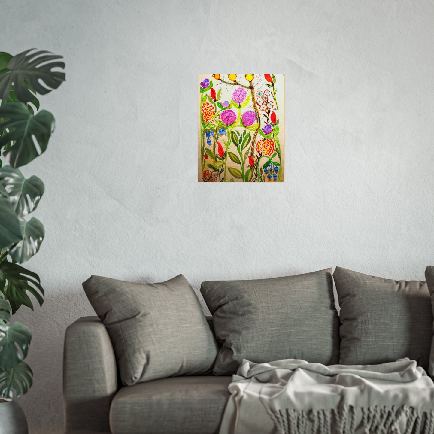 Garden Flowers Giclée Fine Art Print